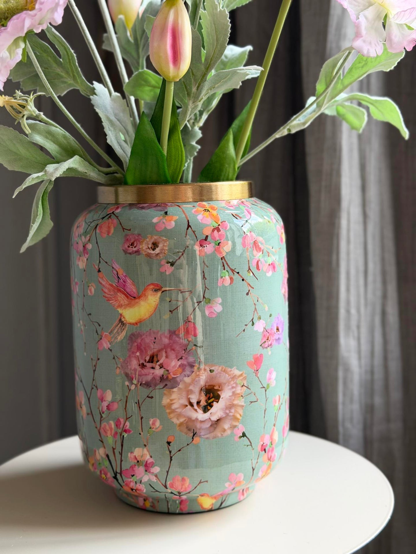 Vase Flower print - Grün
