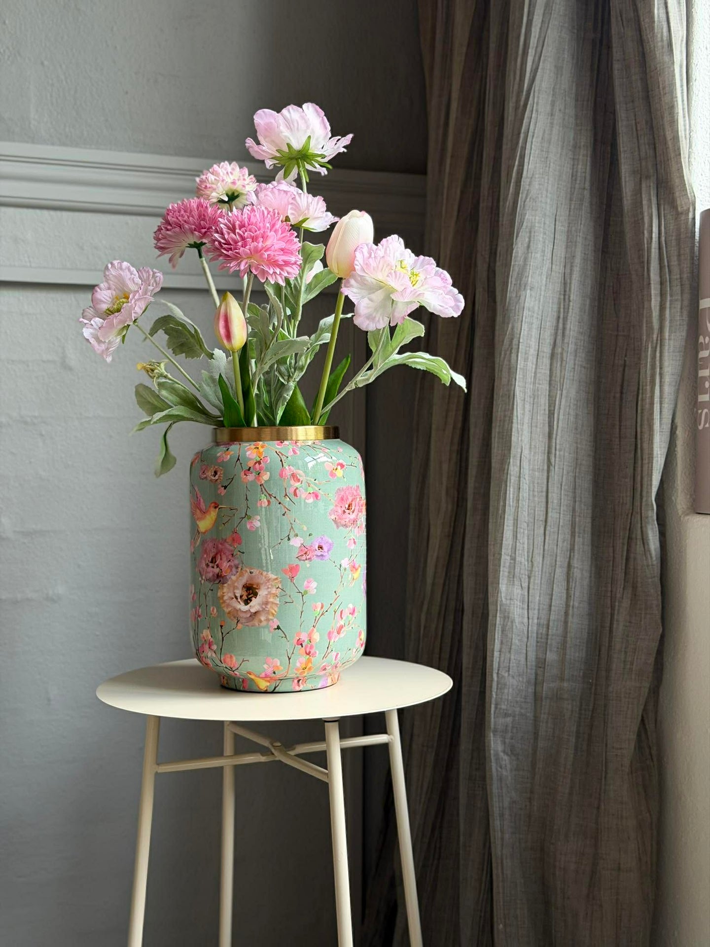 Vase Flower print - Grün