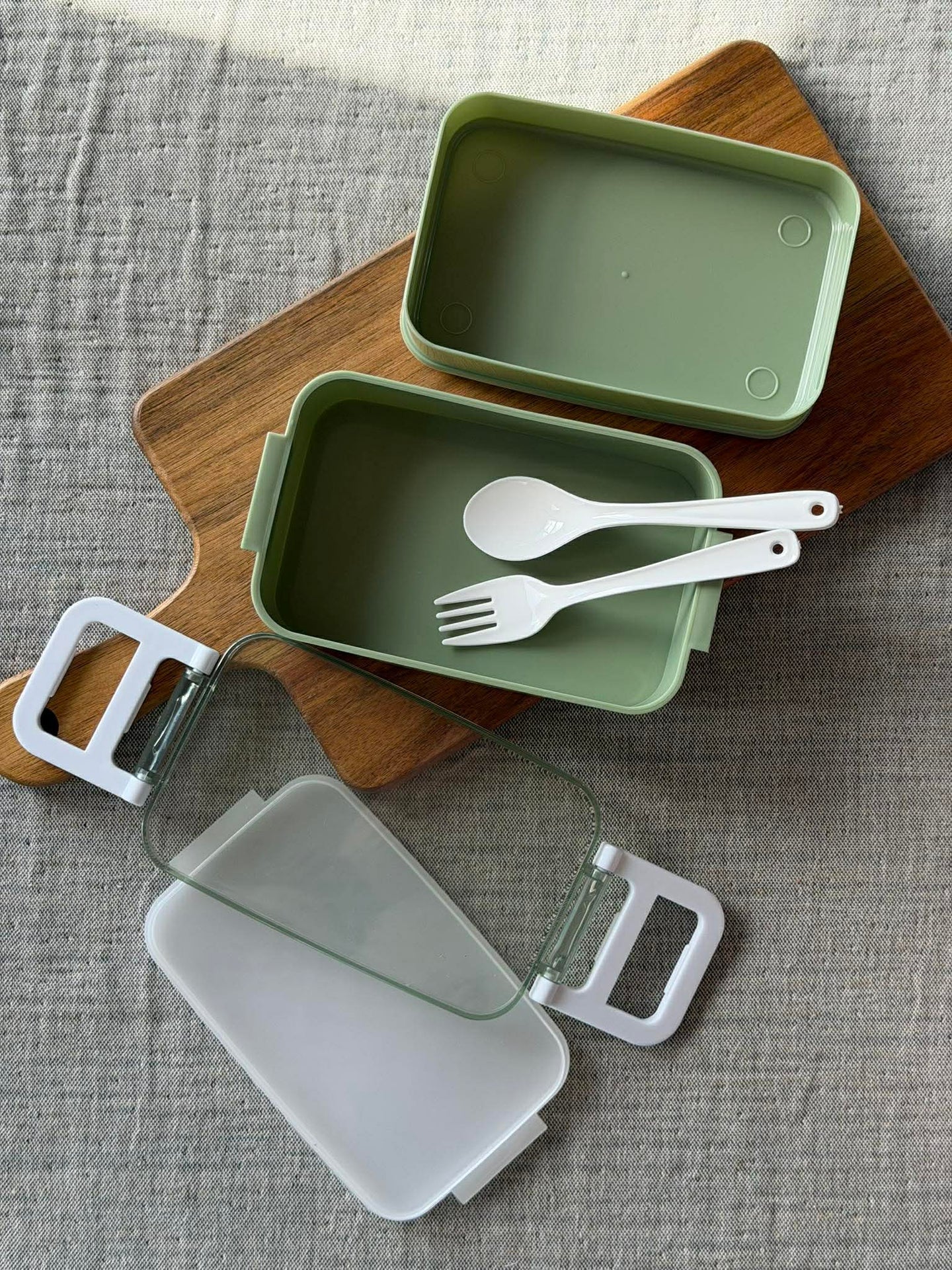 Lunchbox mit Löffel und Gabel - Colormix