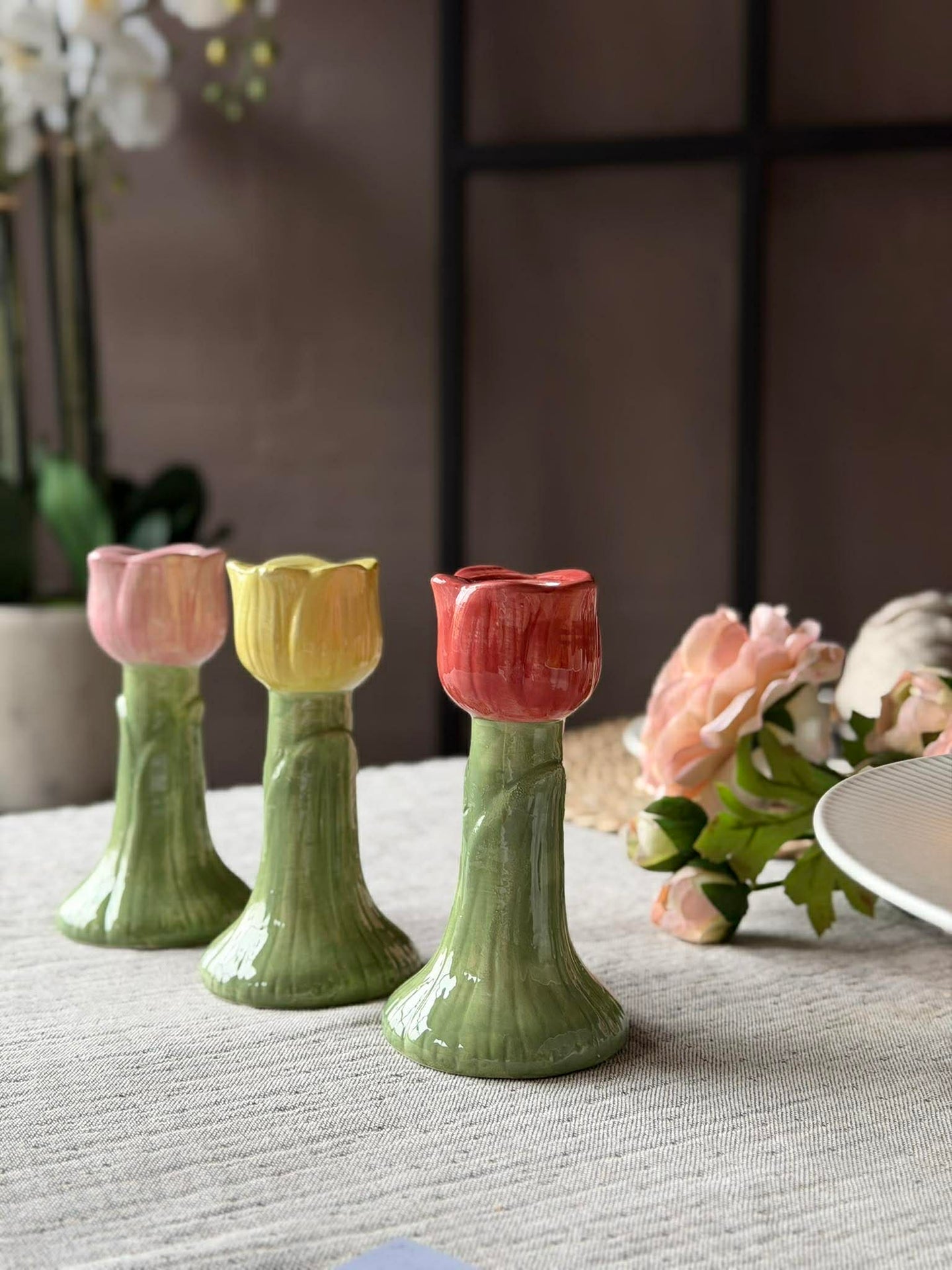 Kerzenhalter Tulipan 14 cm - Verschiedene Farben
