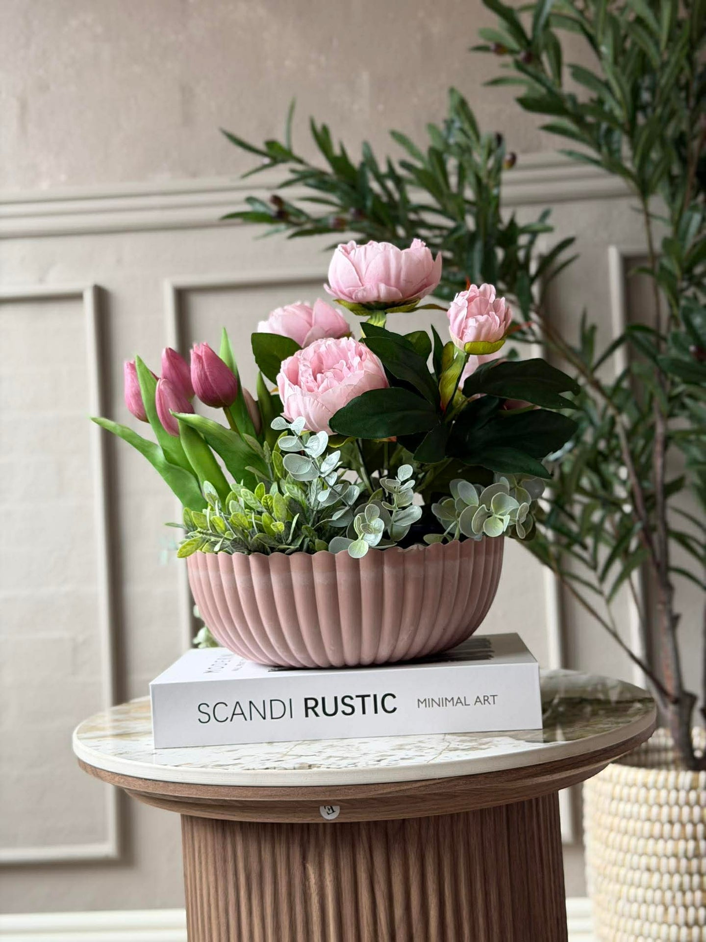 Bowl im Beton-Look - Rosa