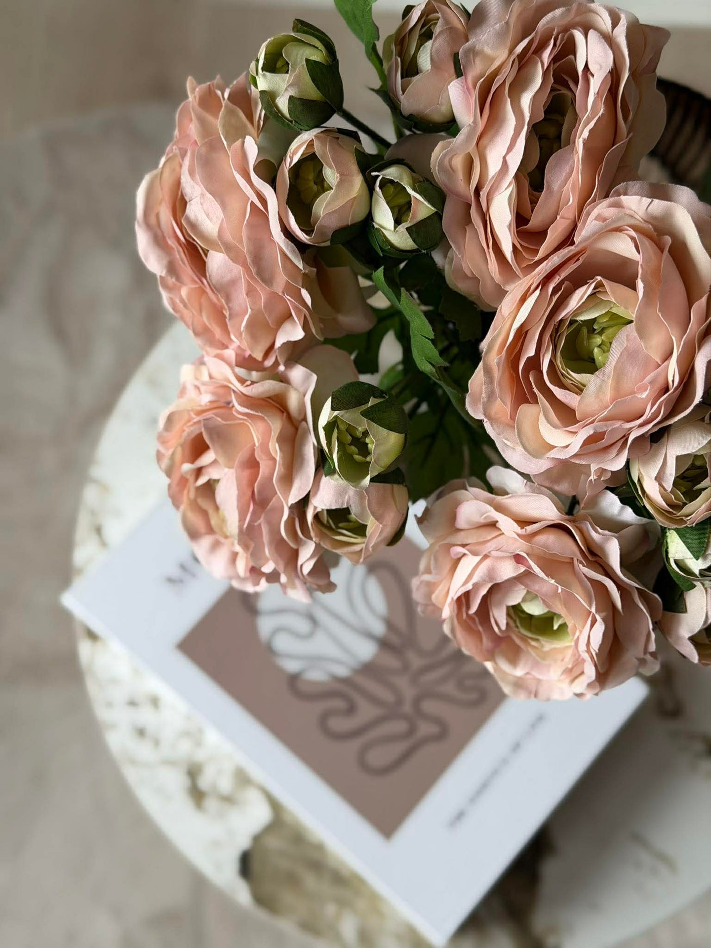 Blume Pfingstrose - Zartes Rosa 70 cm