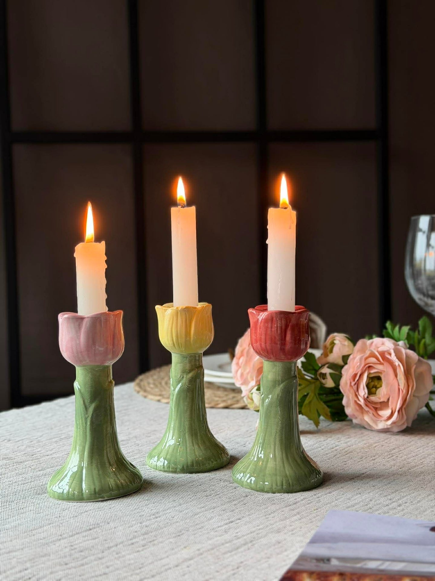 Kerzenhalter Tulipan 14 cm - Verschiedene Farben