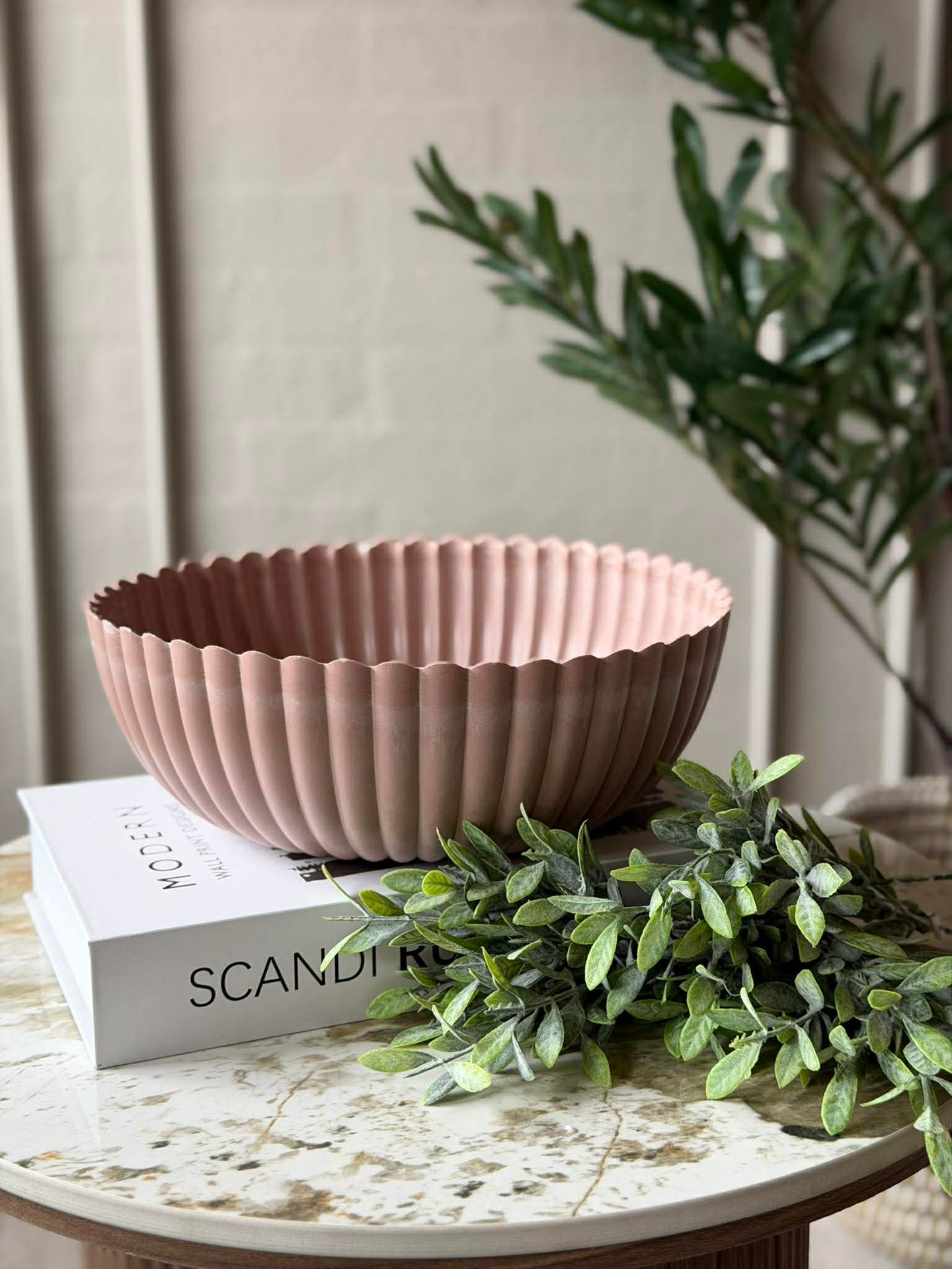 Bowl im Beton-Look - Rosa