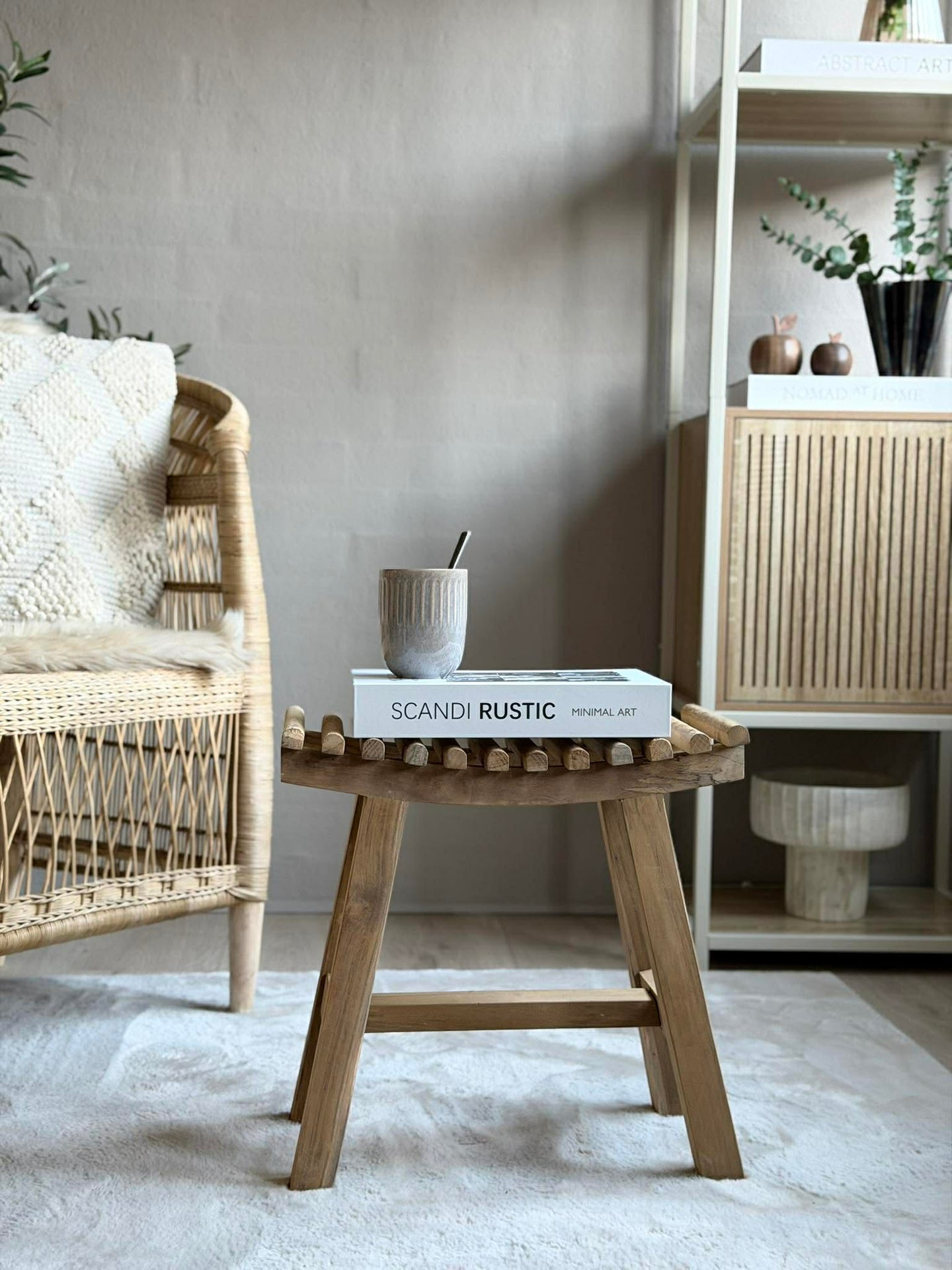 Teak-Hocker