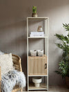 Regal mit Ablagen und Schrank - Offwhite