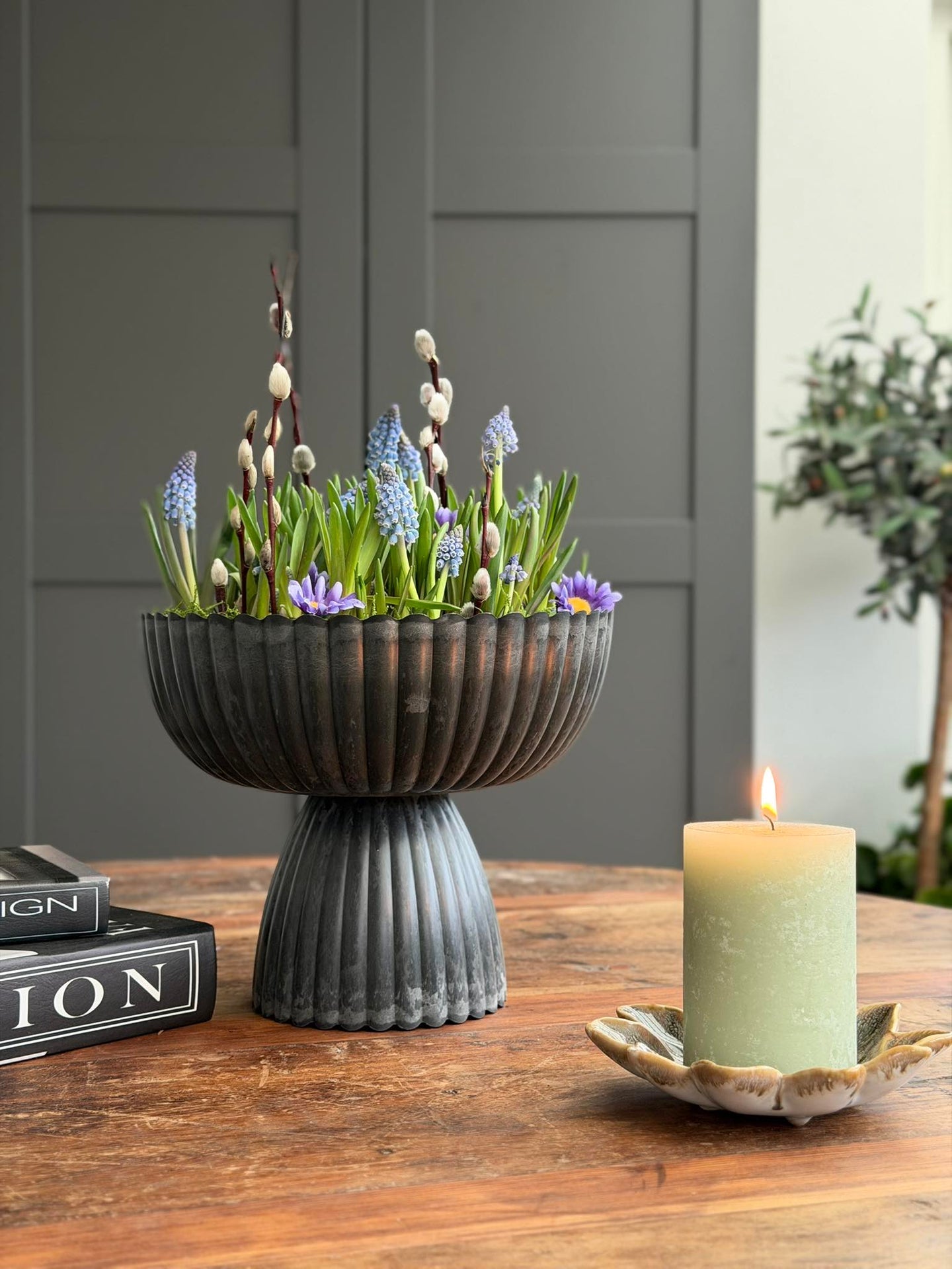 DIY-Arrangement im Beton-Look - Stone