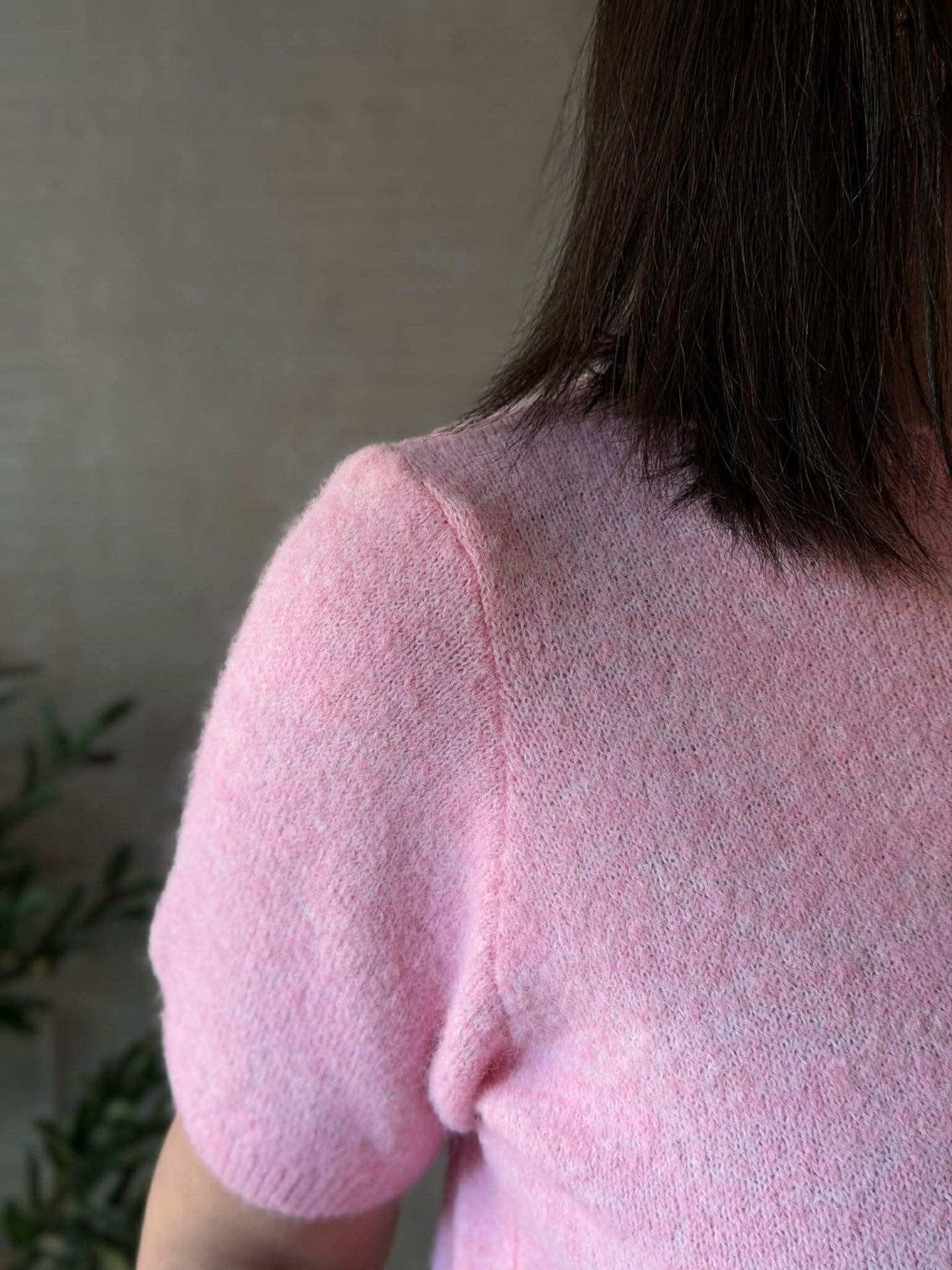 Strick mit 3/4-Ärmeln - Pink