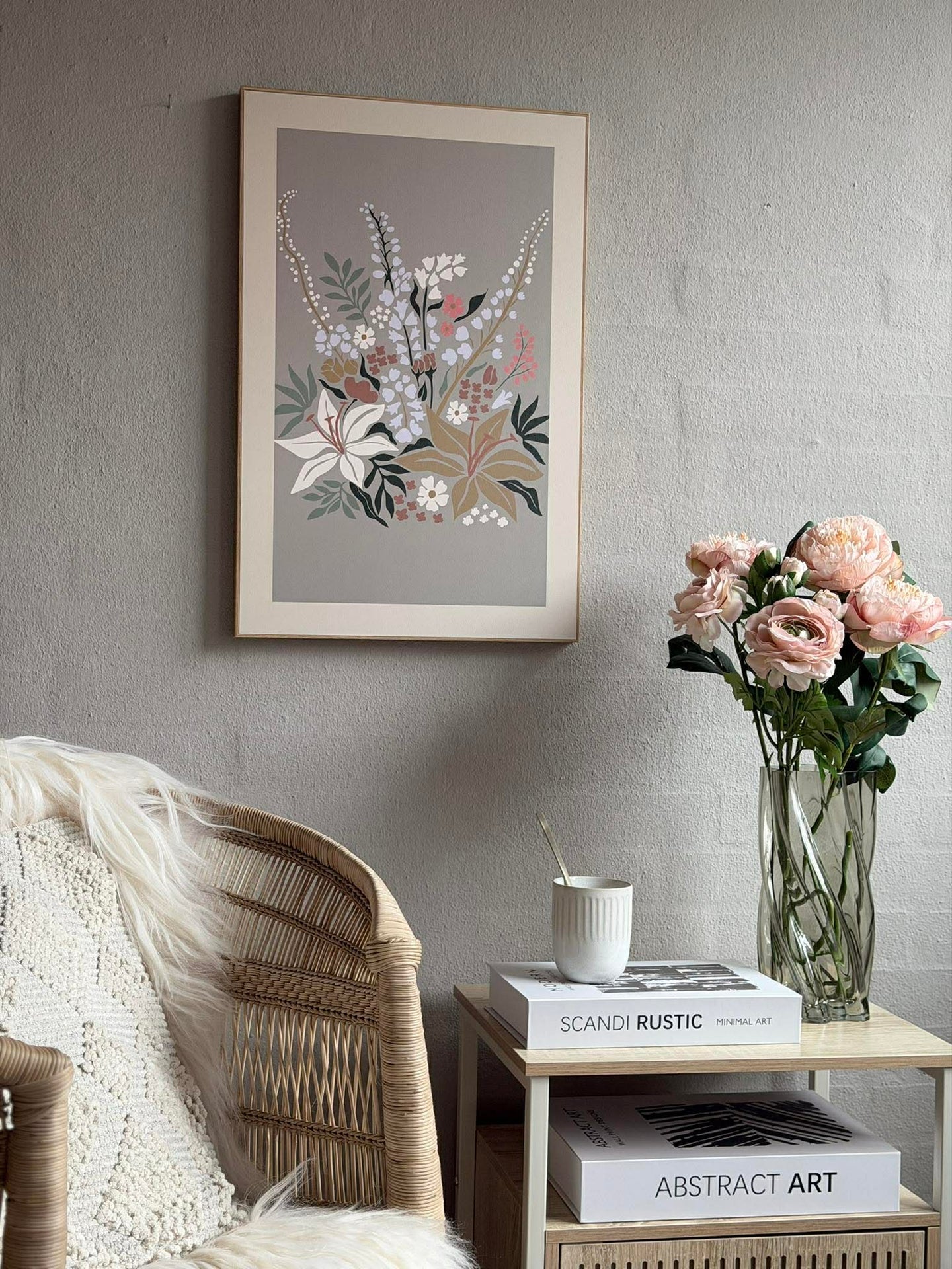 Bild mit Blumen - Mehrere Farben