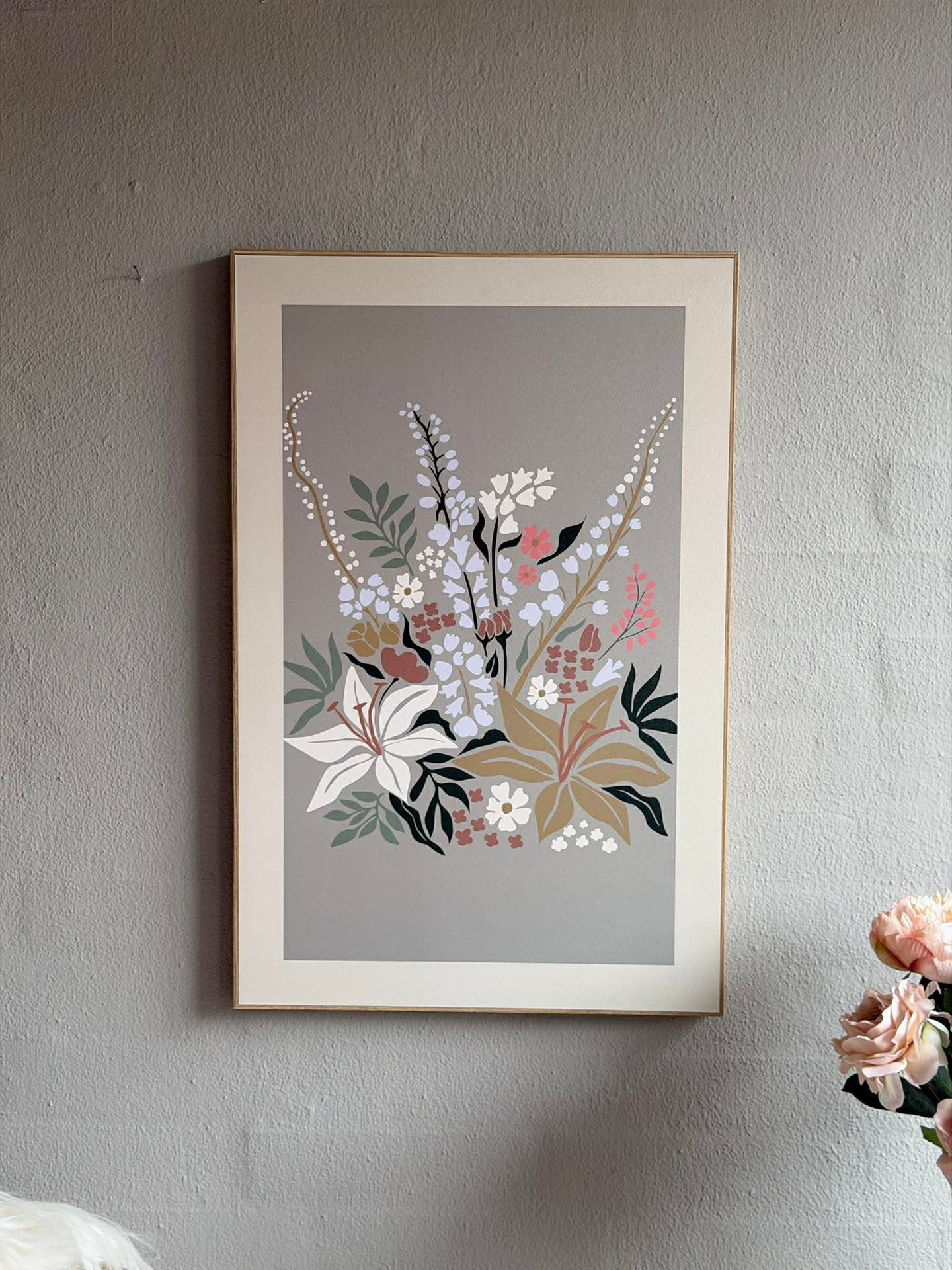 Bild mit Blumen - Mehrere Farben