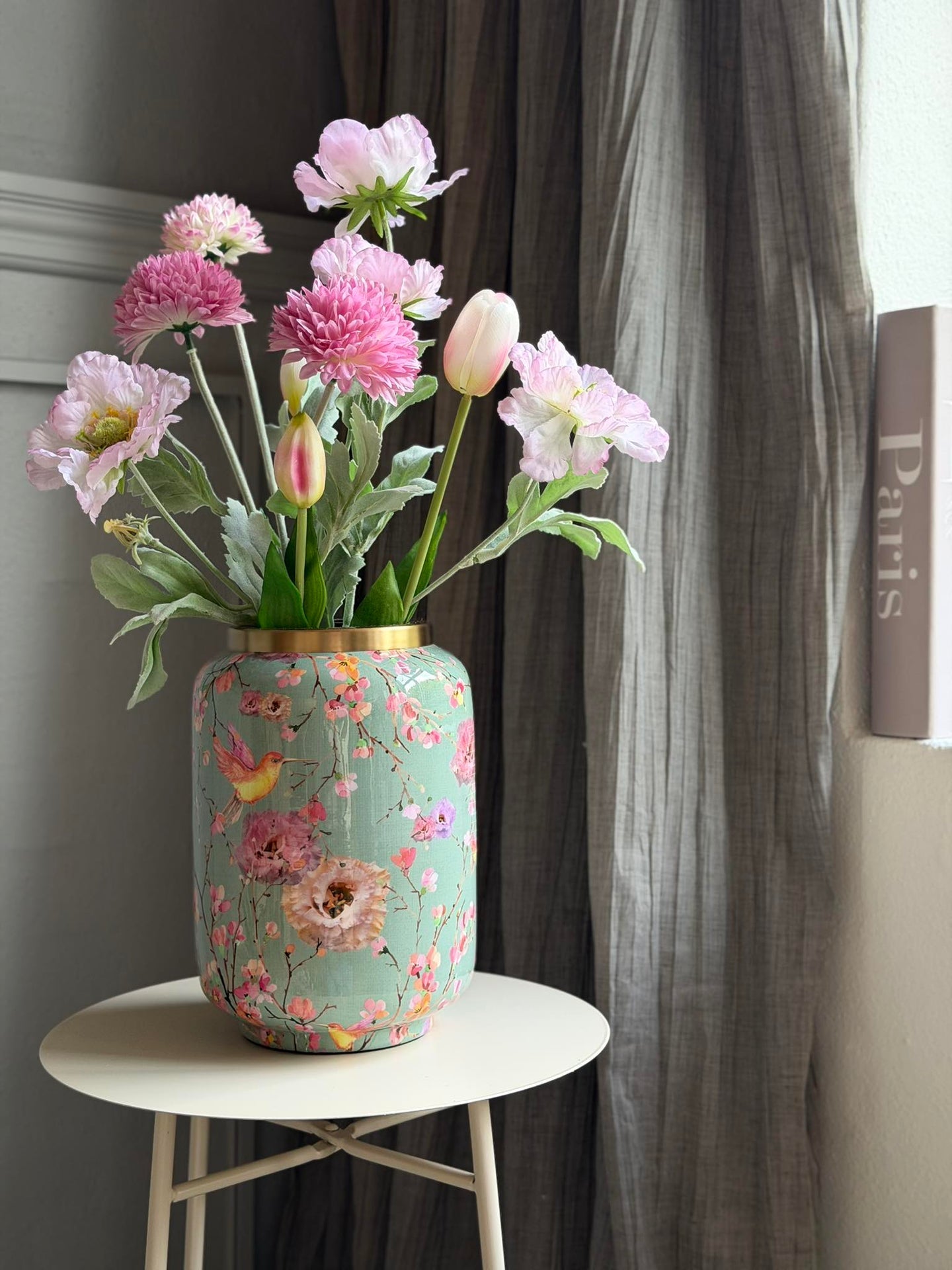 Vase Flower print - Grün