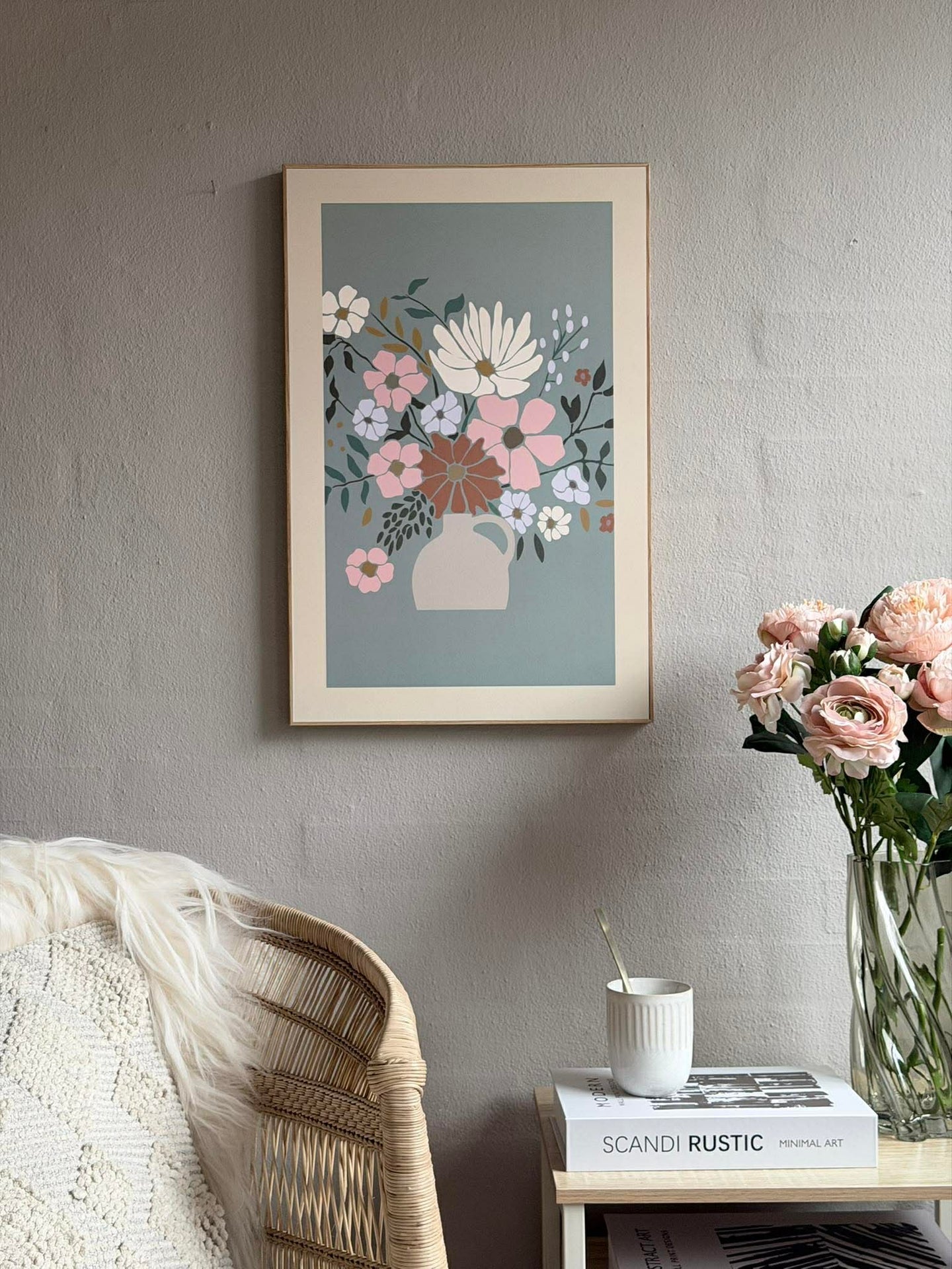 Bild mit Blumen - Mehrere Farben