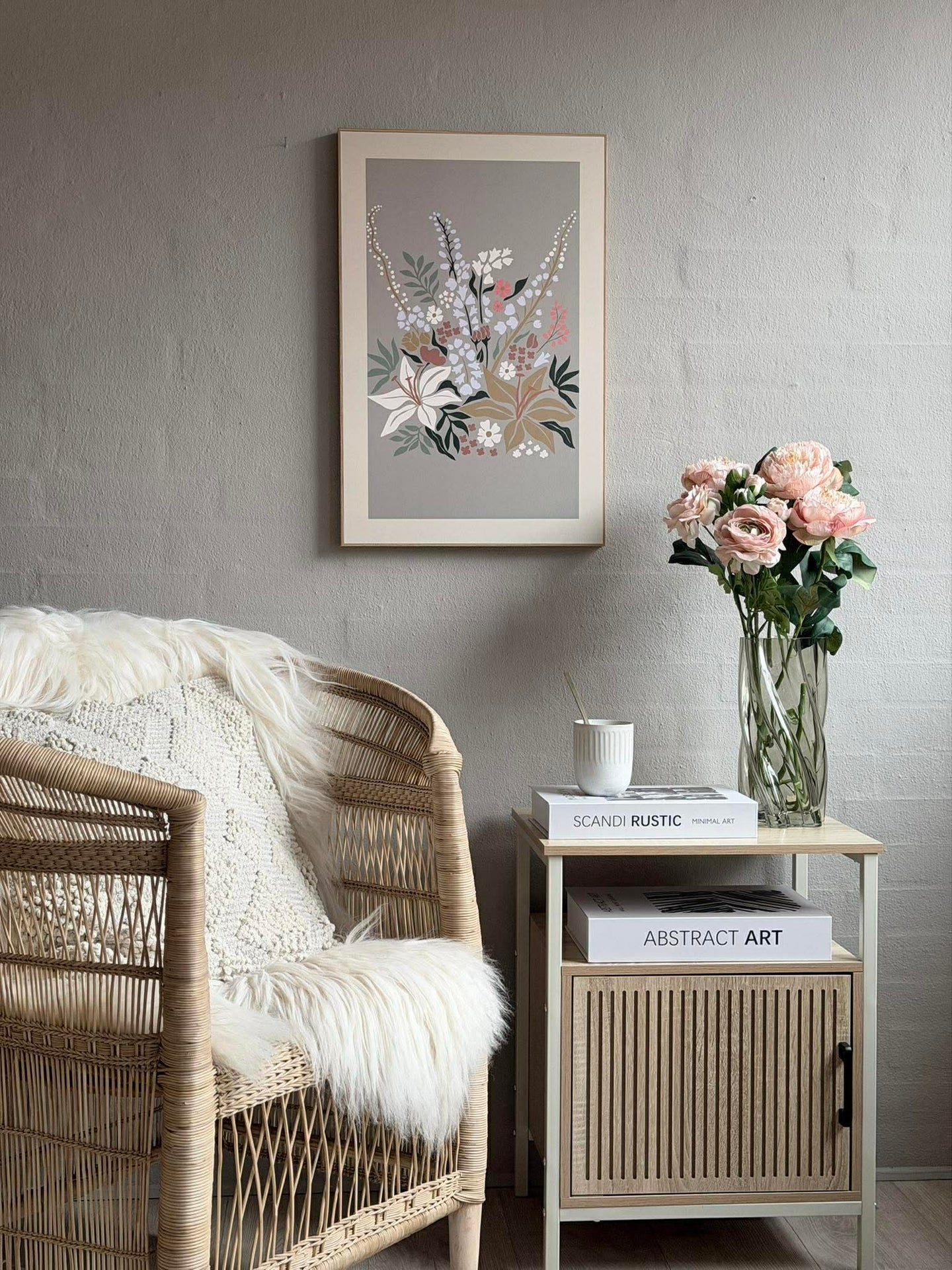 Bild mit Blumen - Mehrere Farben