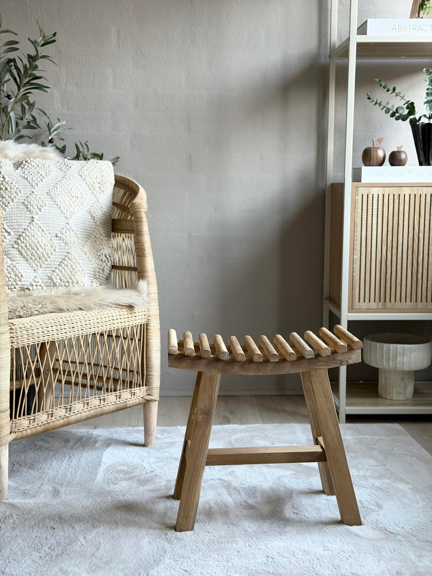 Teak-Hocker