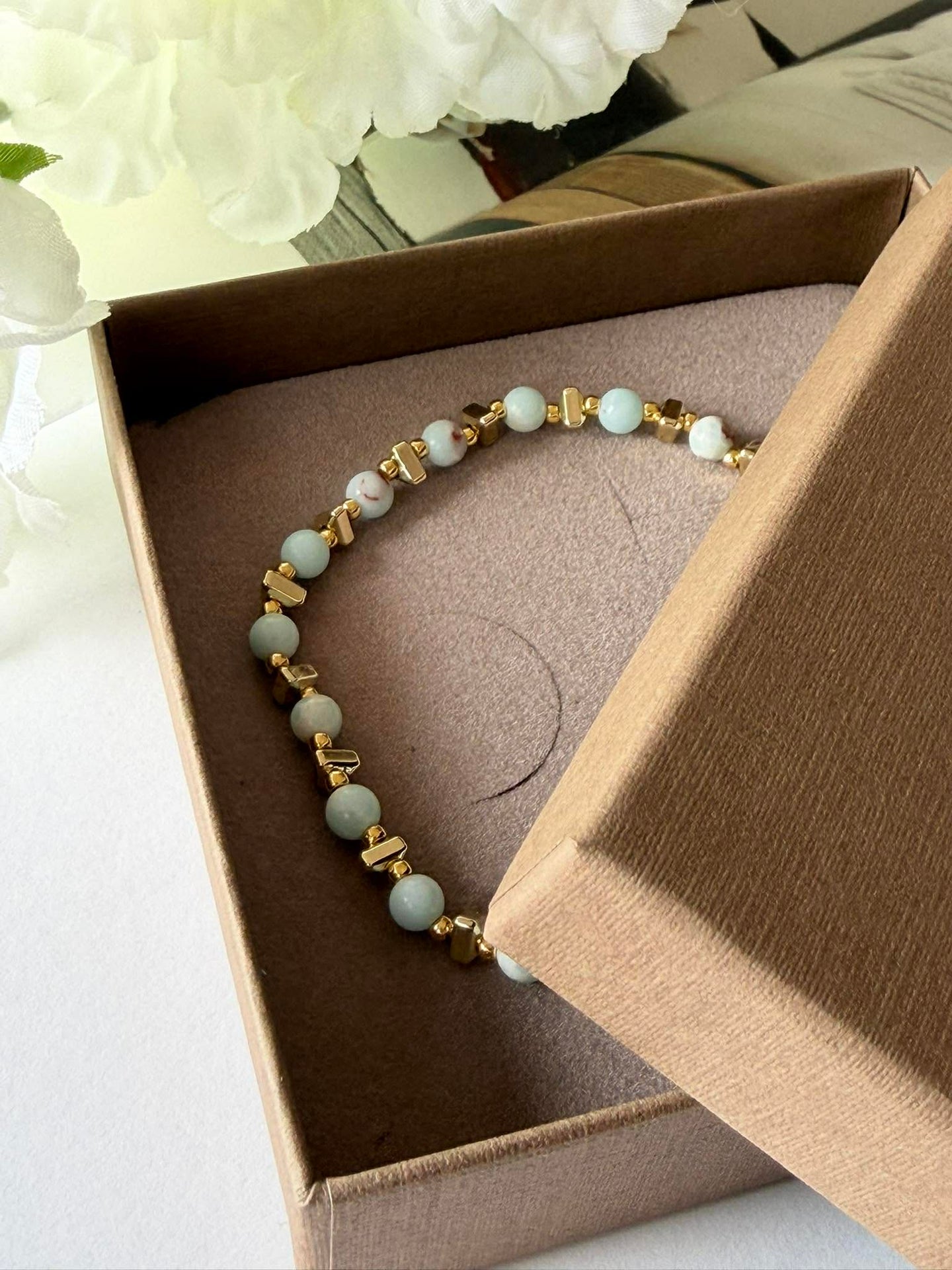 Armband TILDE - Naturstein - Jadegrün