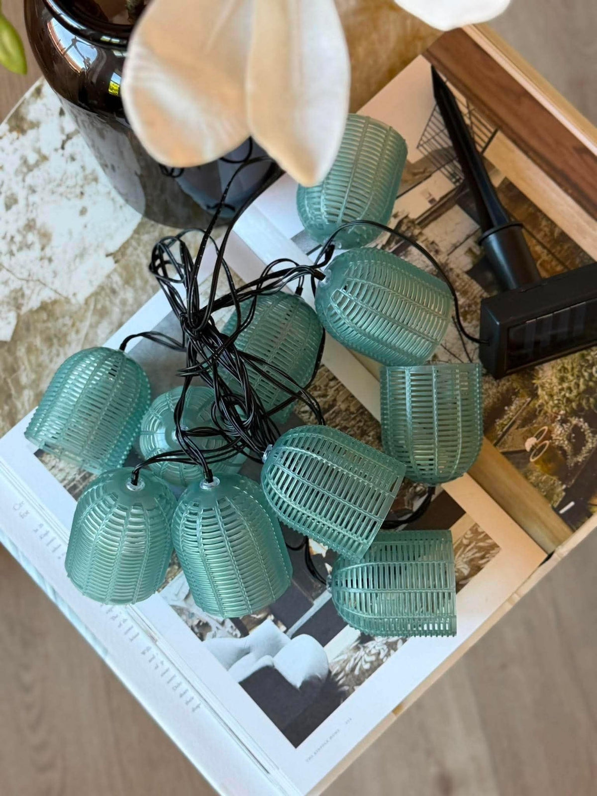 Lichterkette mit Solarzellen - Green