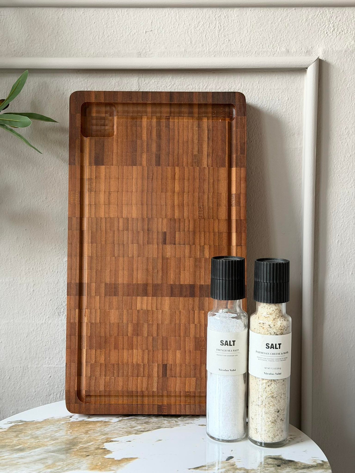 Schneidebrett mit Saftrille Bambus 42x25 cm - Geölt