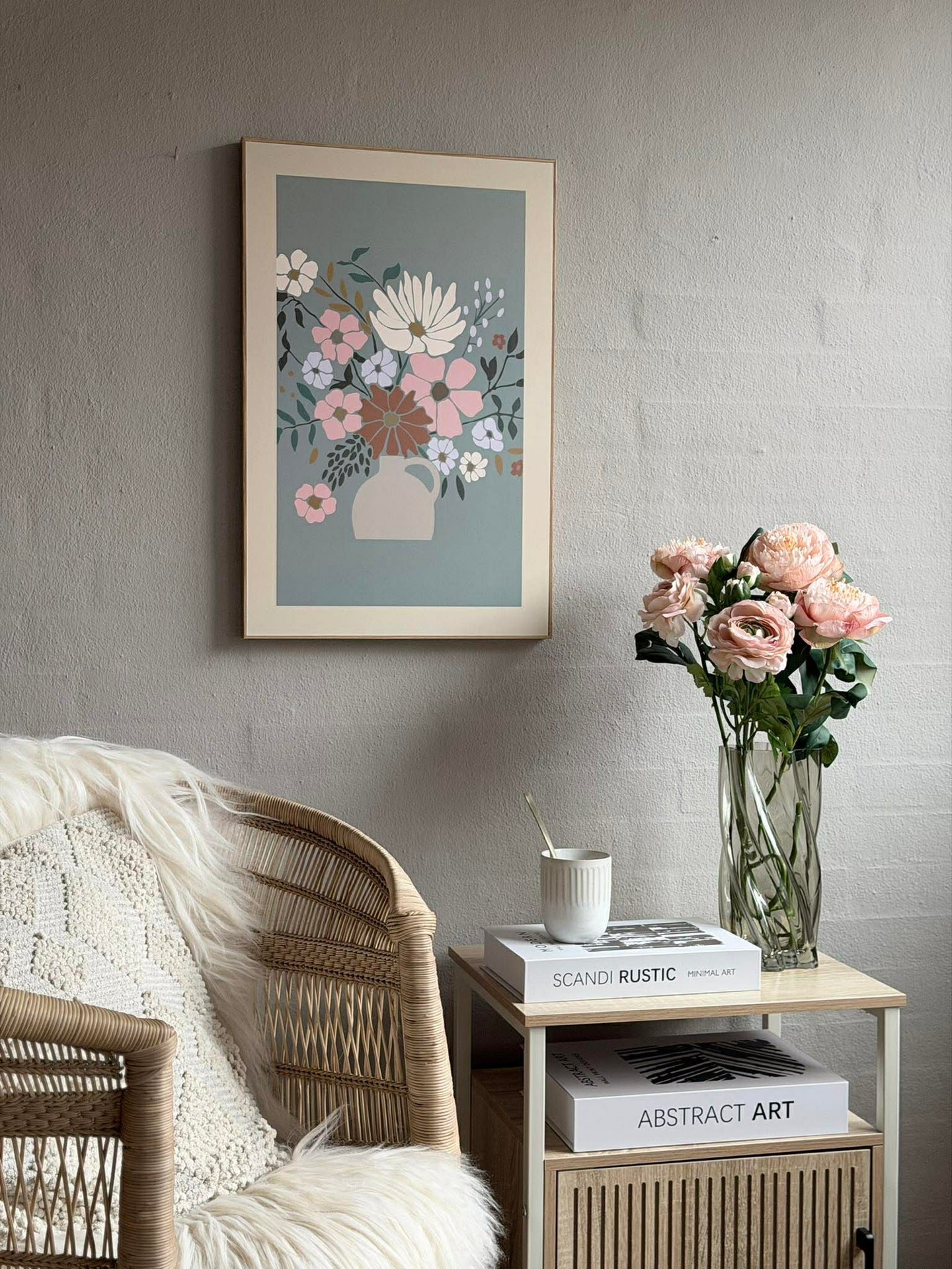 Bild mit Blumen - Mehrere Farben