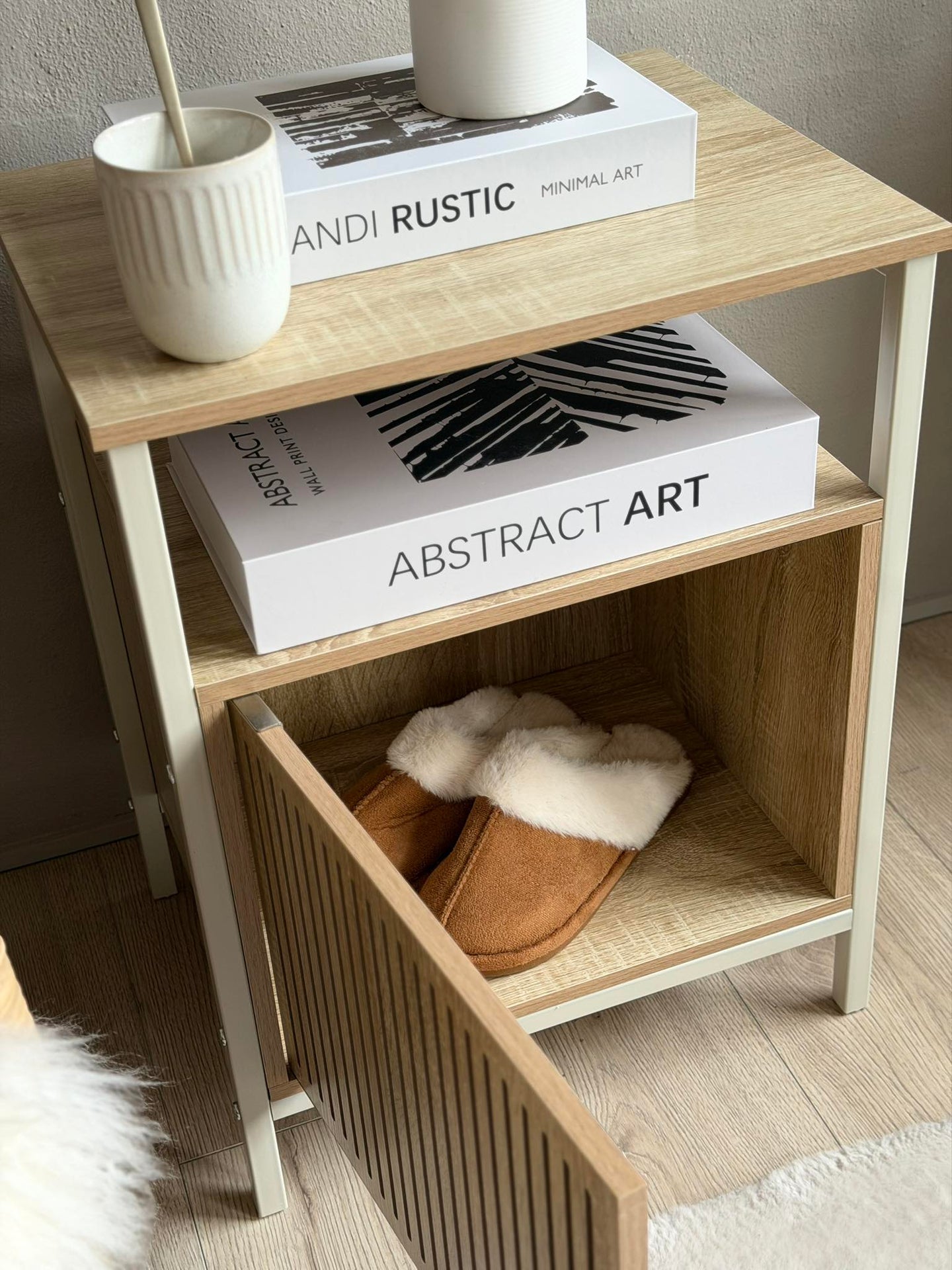 Schrank mit Tür - Off-White