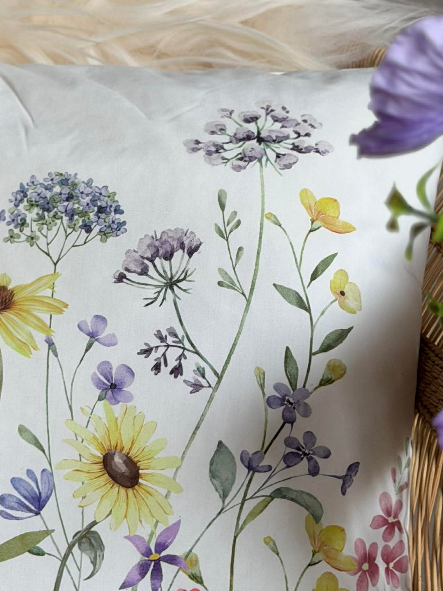 Kissen mit Wiesenblumen - Color mix
