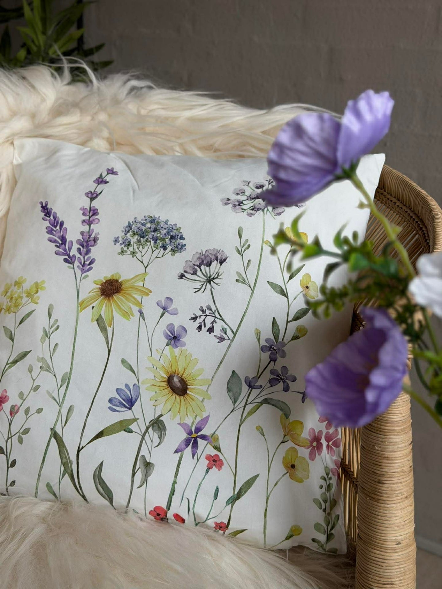 Kissen mit Wiesenblumen - Color mix
