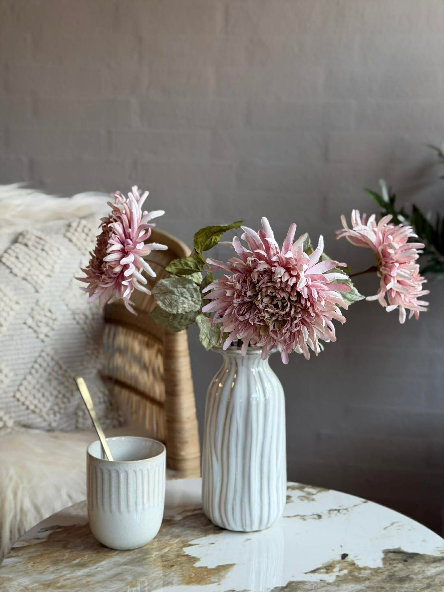 Chrysanthemenstiel 17 cm - Rosa