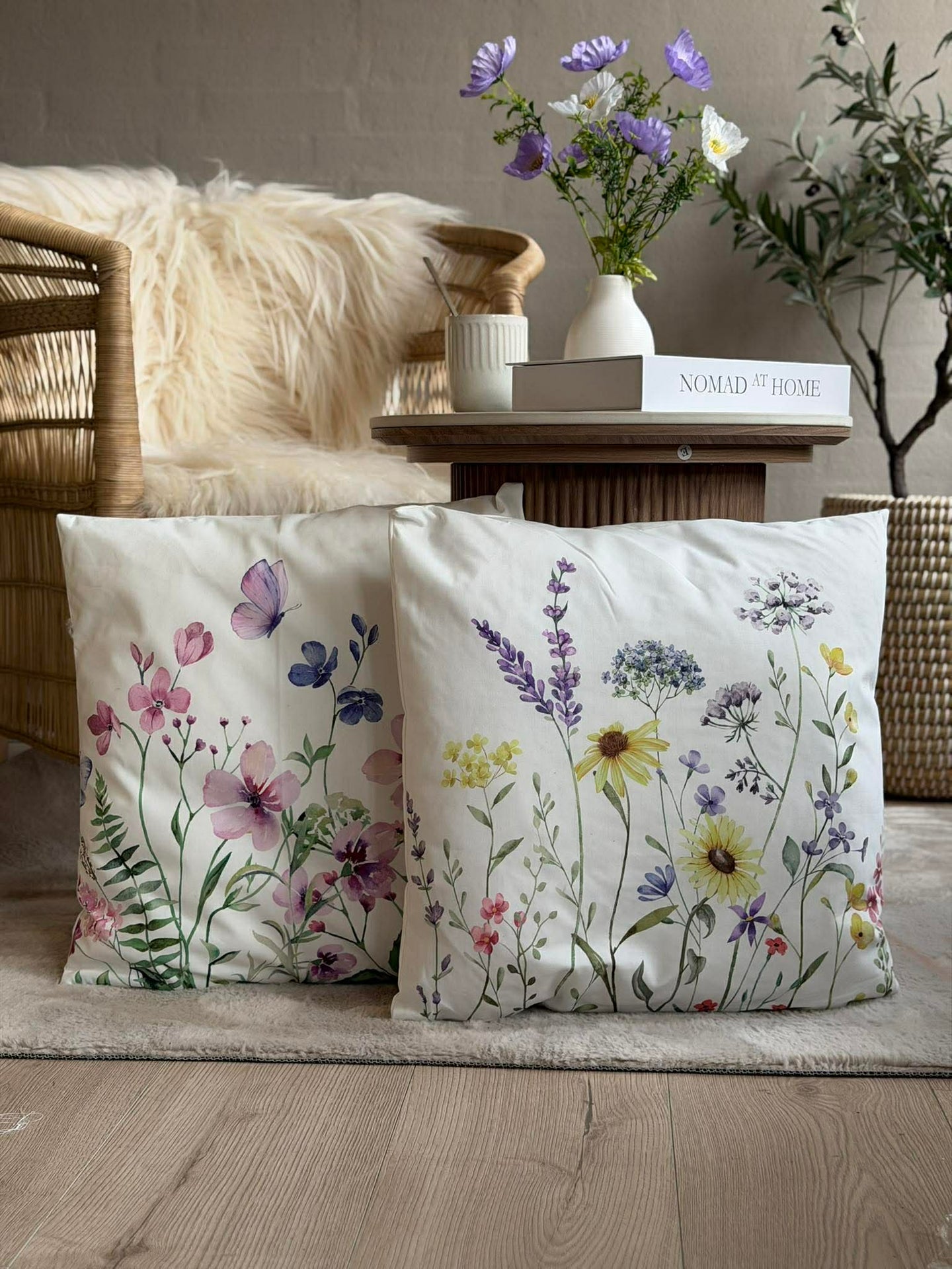 Kissen mit Wiesenblumen - Color mix
