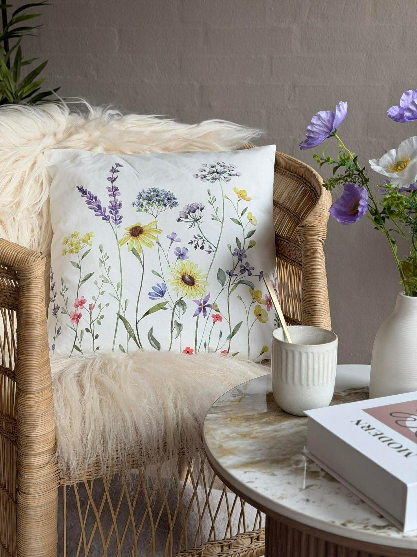 Kissen mit Wiesenblumen - Color mix