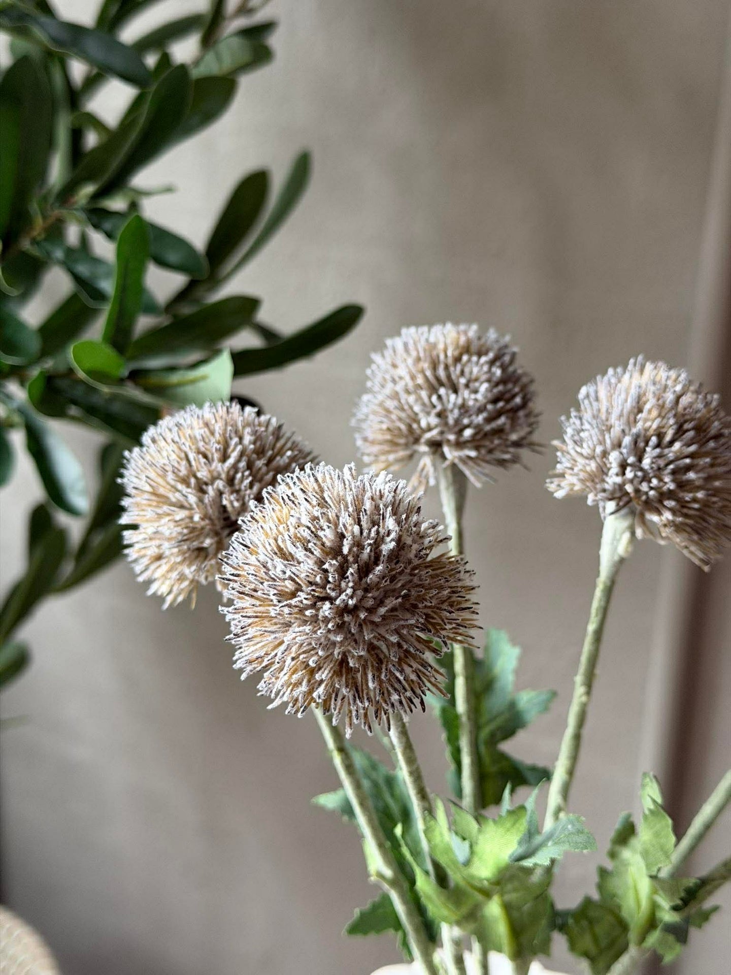 Blumenstrauß 38 cm - Grau