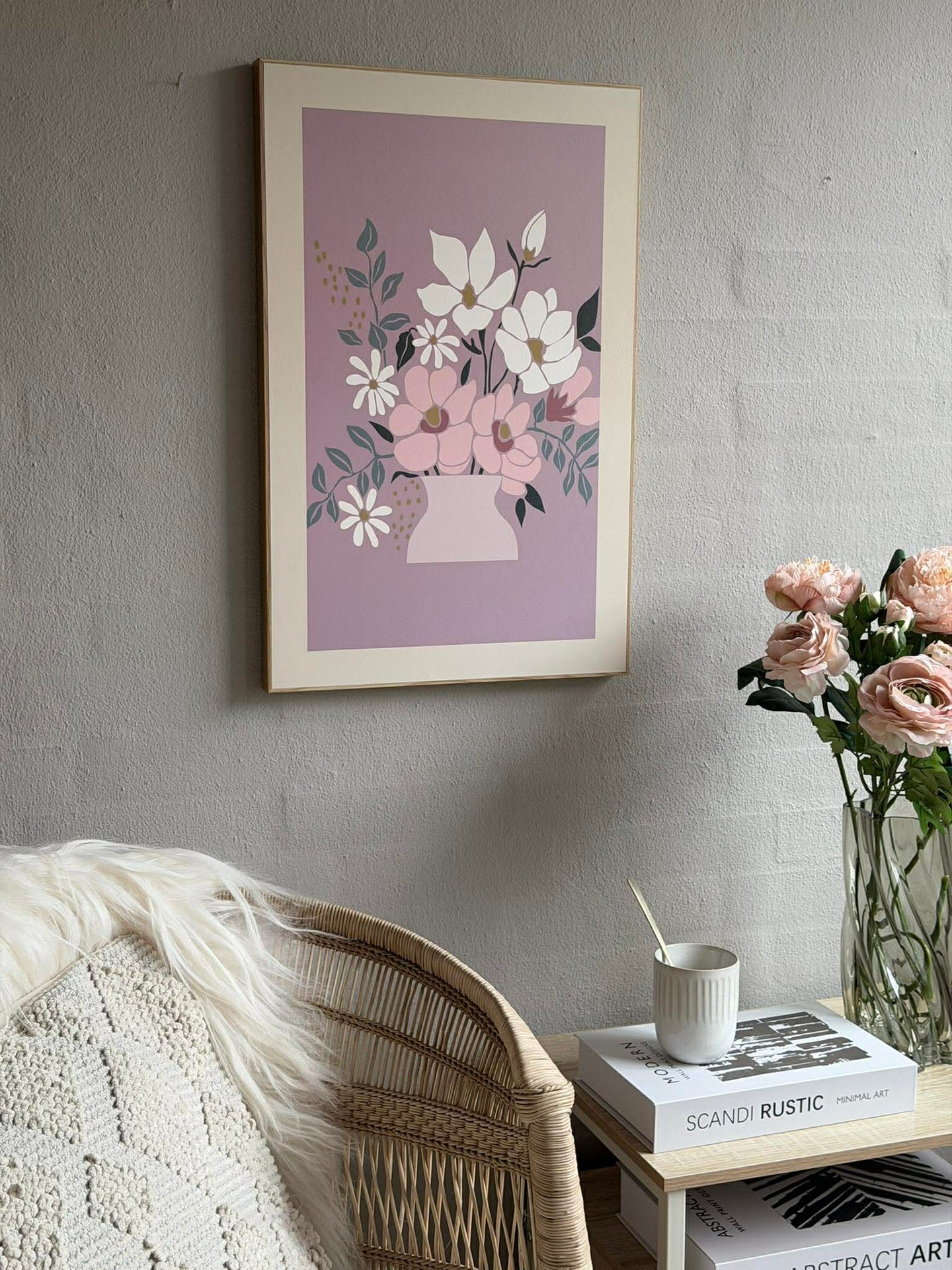Bild mit Blumen - Mehrere Farben