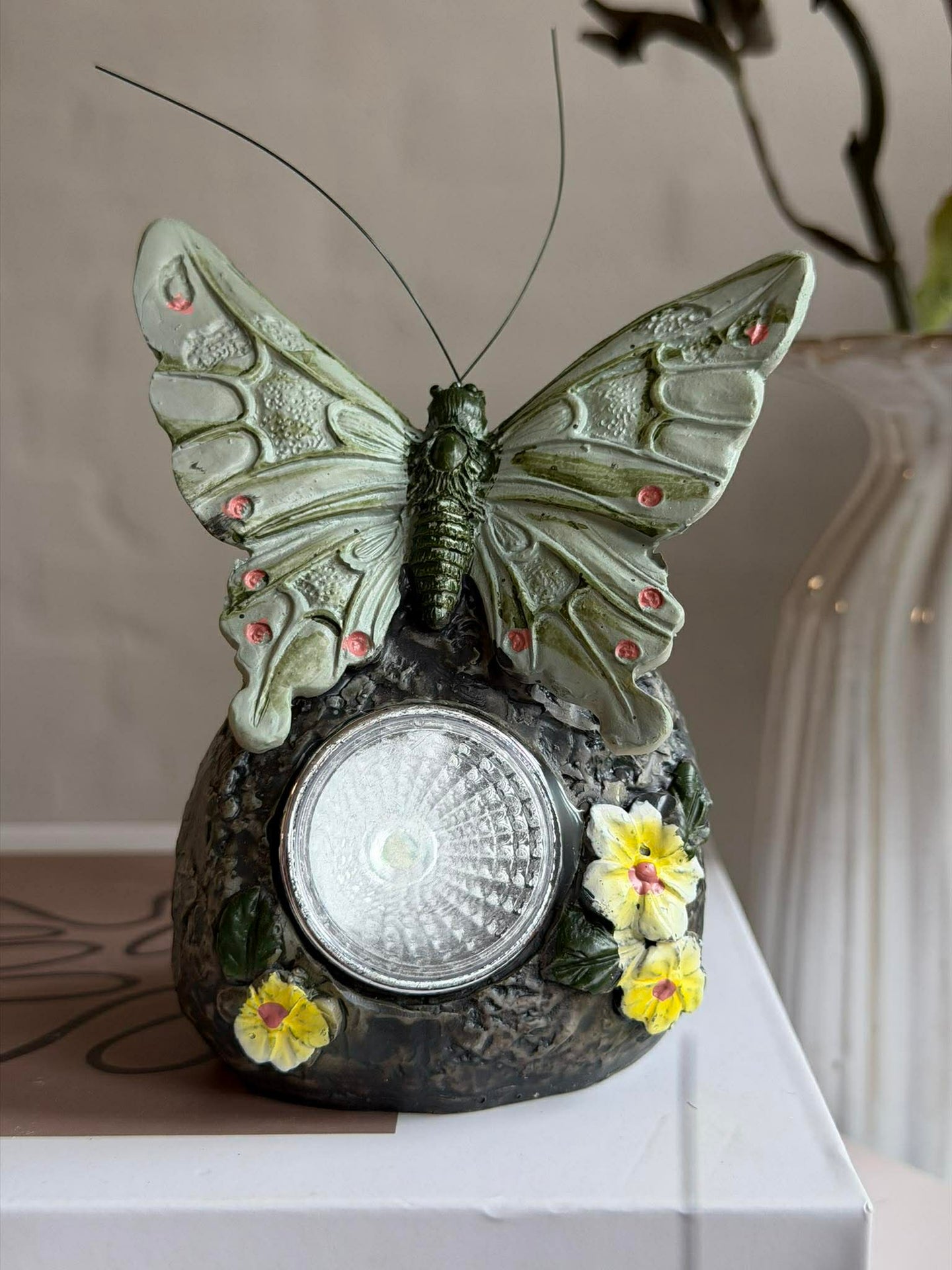 Solarstein mit Schmetterling - COLOR MIX