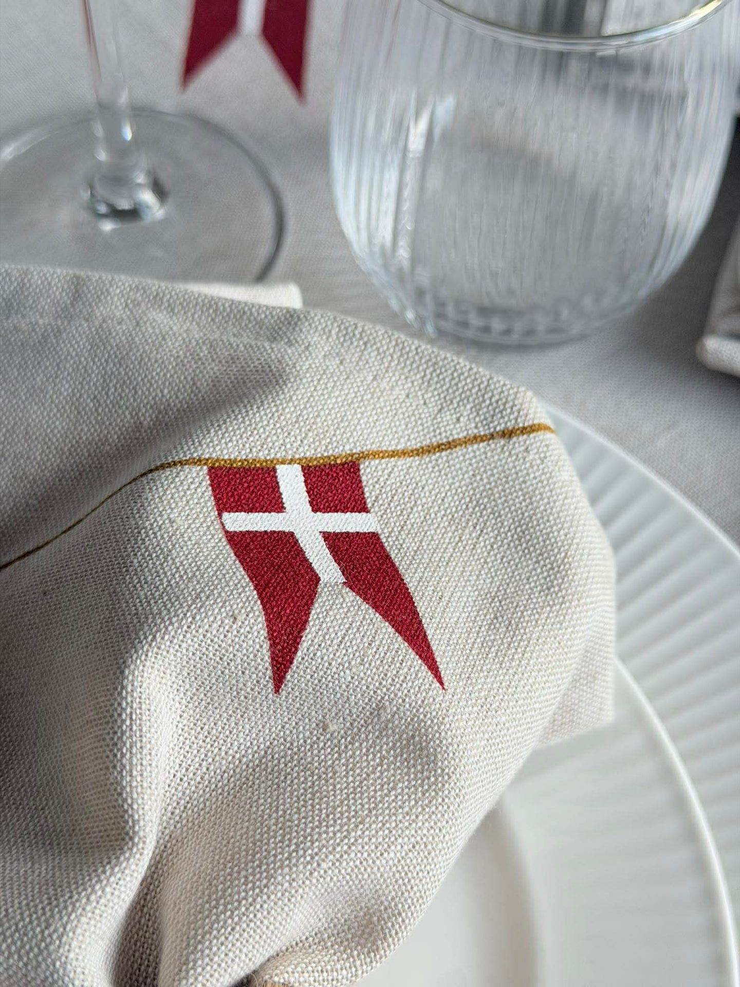 Servietten mit Flagge - 4 Stk