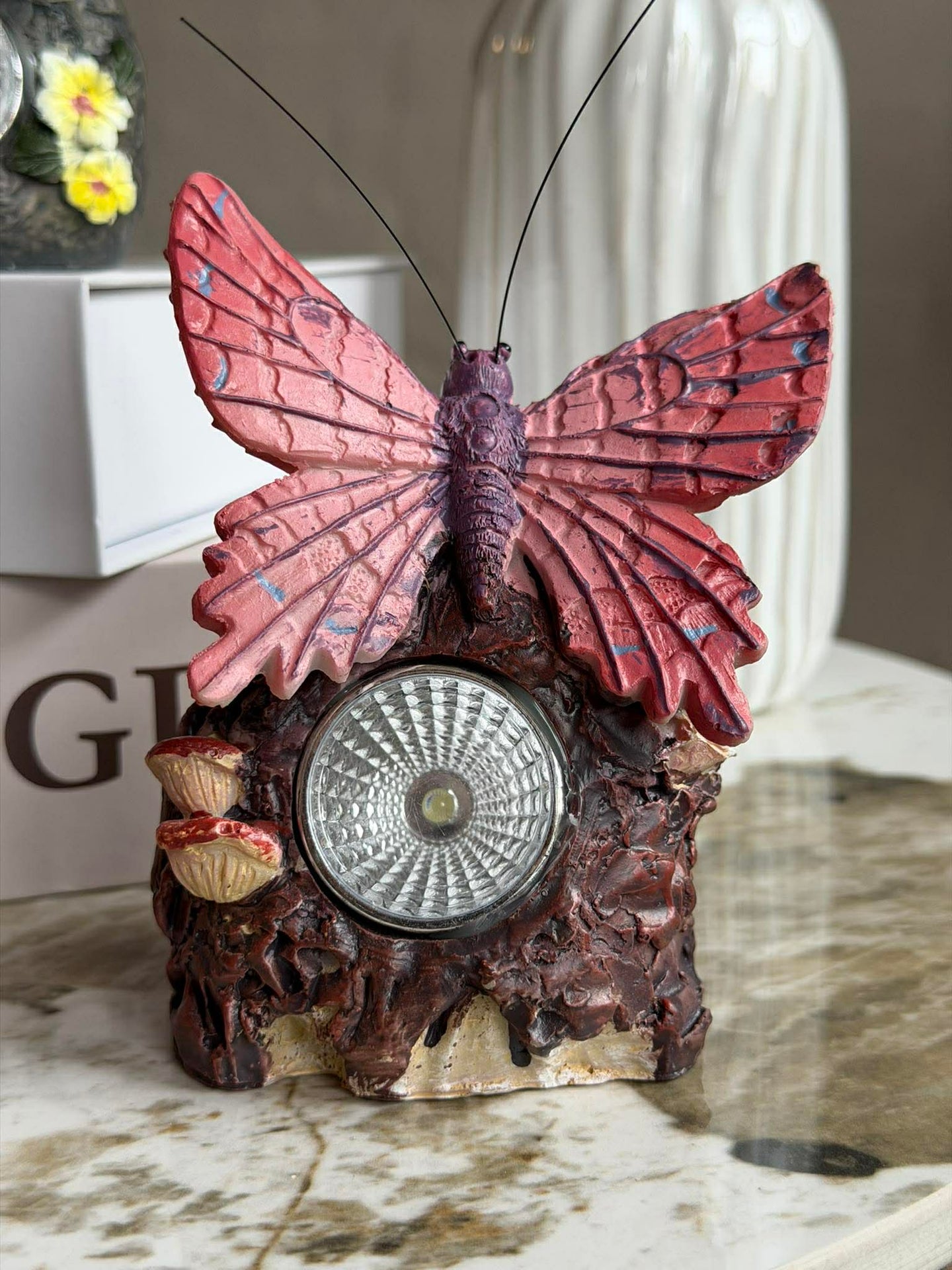 Solarstein mit Schmetterling - COLOR MIX