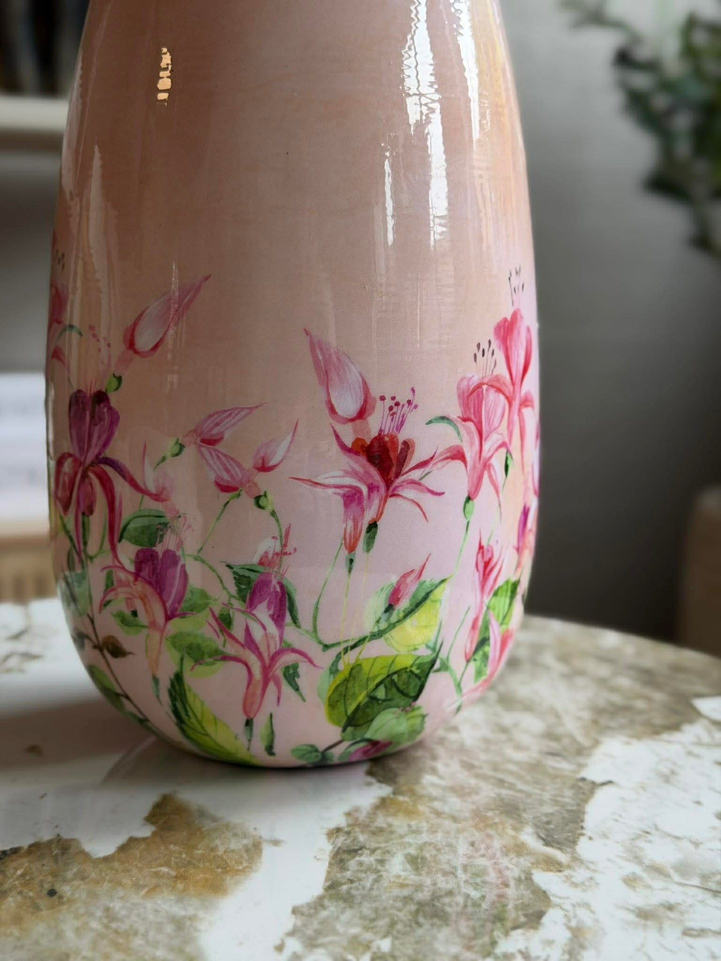 Vase - Flower-Print