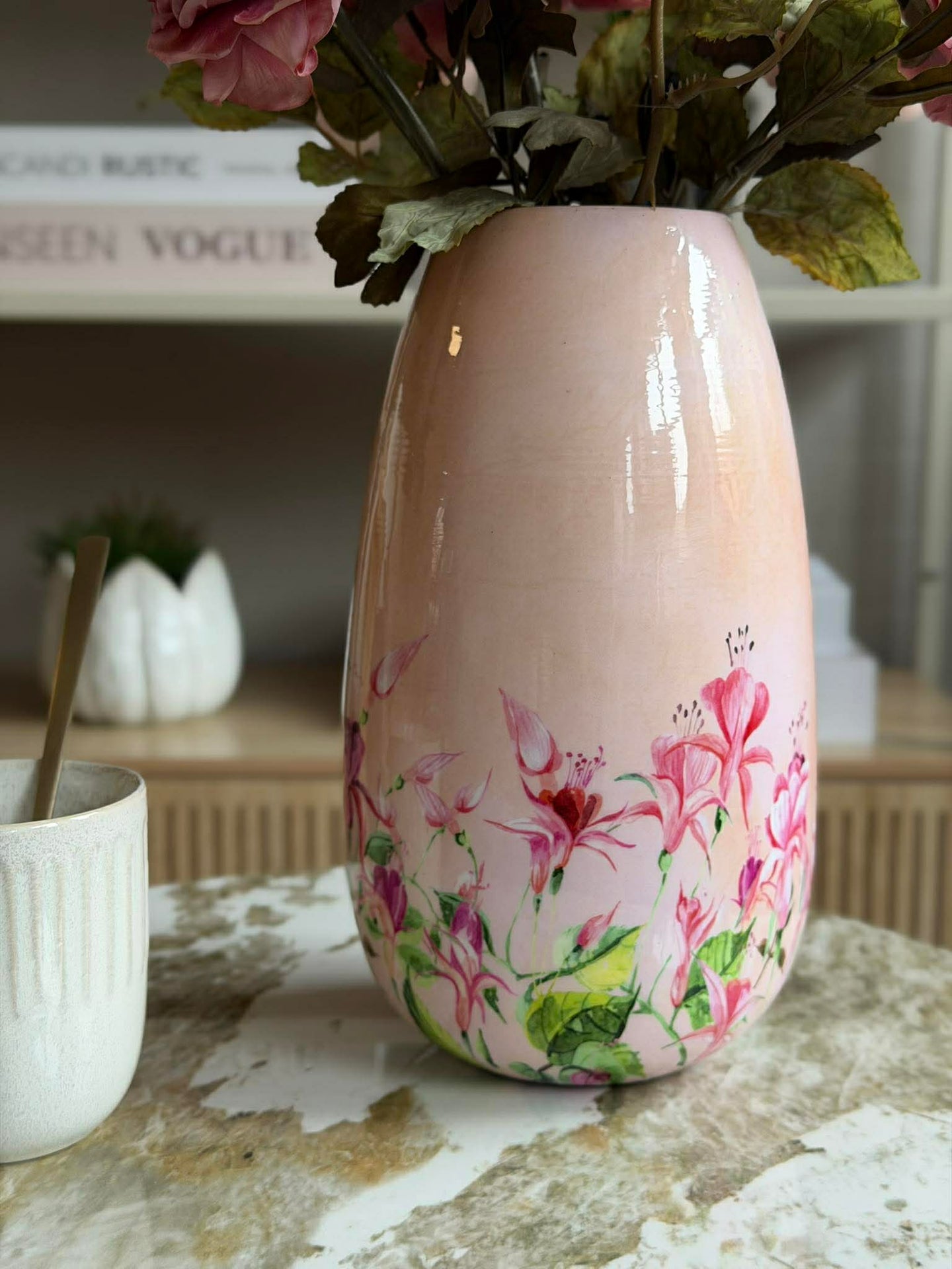 Vase - Flower-Print