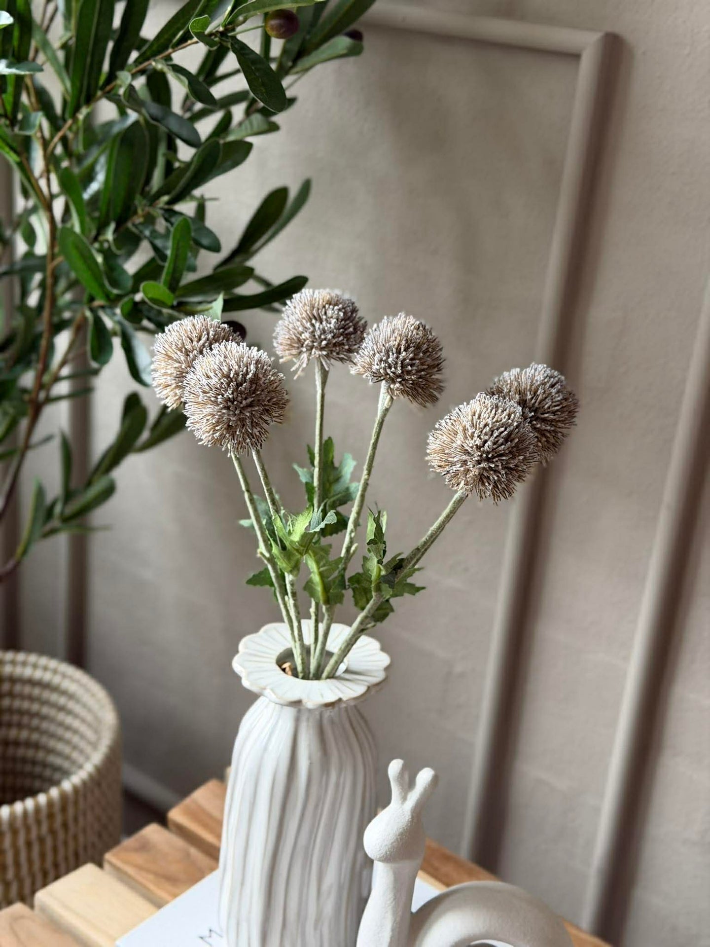 Blumenstrauß 38 cm - Grau