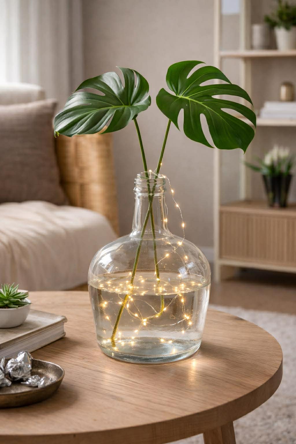 Vase aus recyceltem Glas