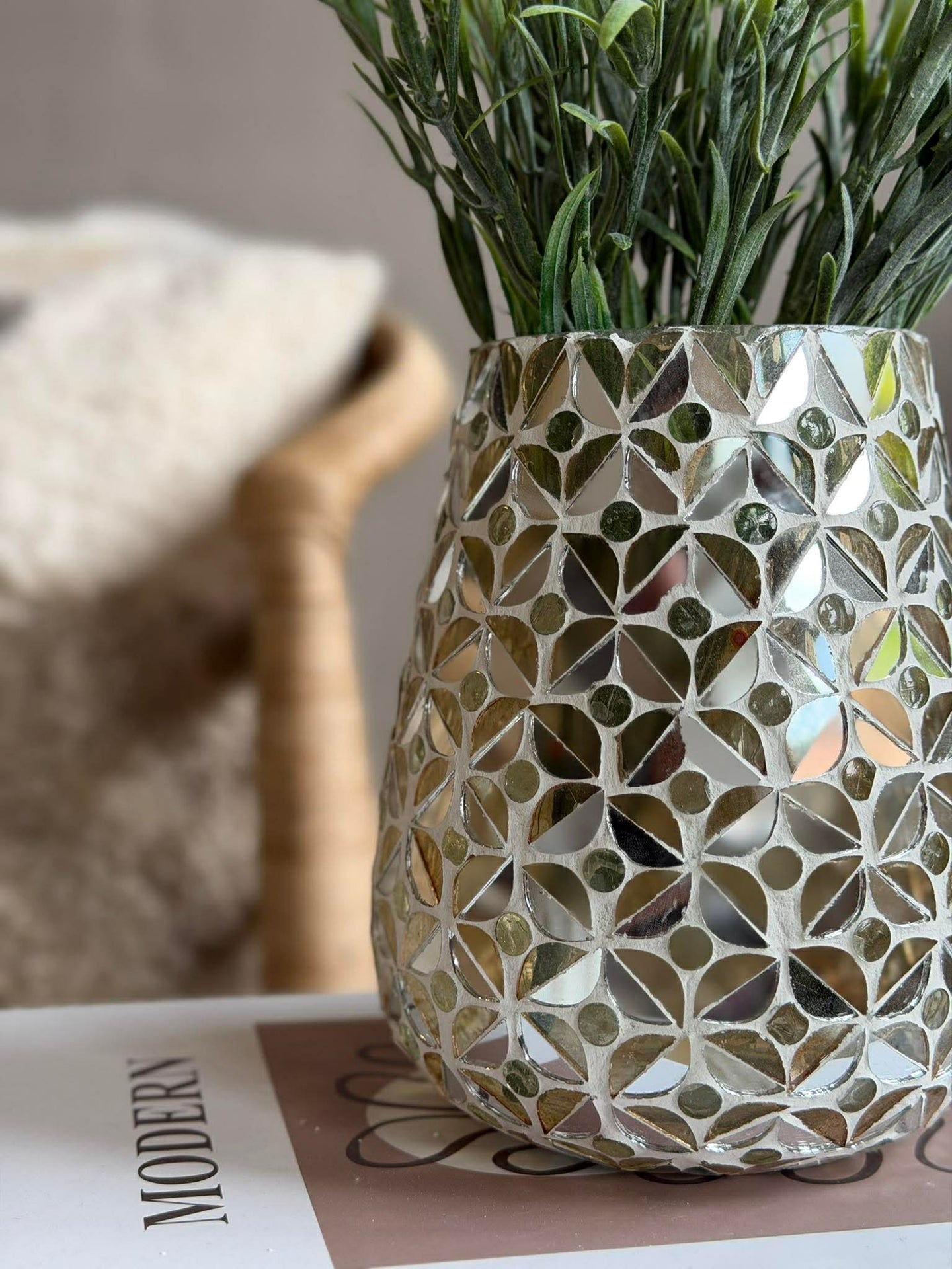 Mosaik-Teelichthalter aus Glas für Teelichter