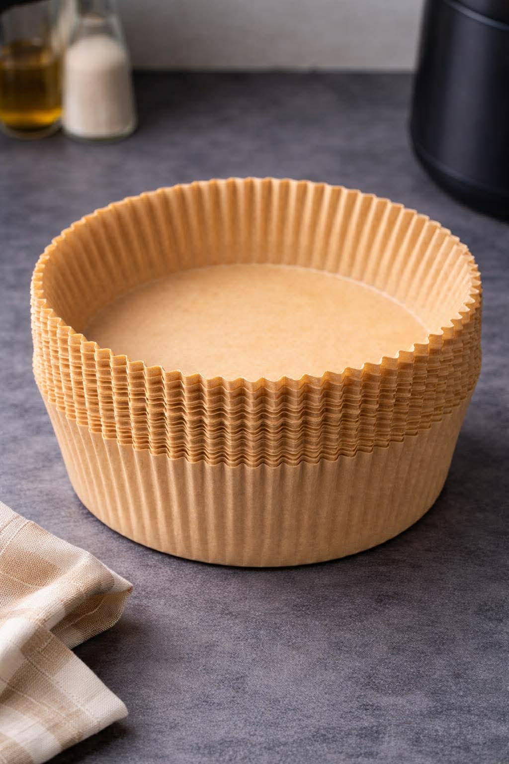 Airfryer Backpapier Rund - 50 Blatt.