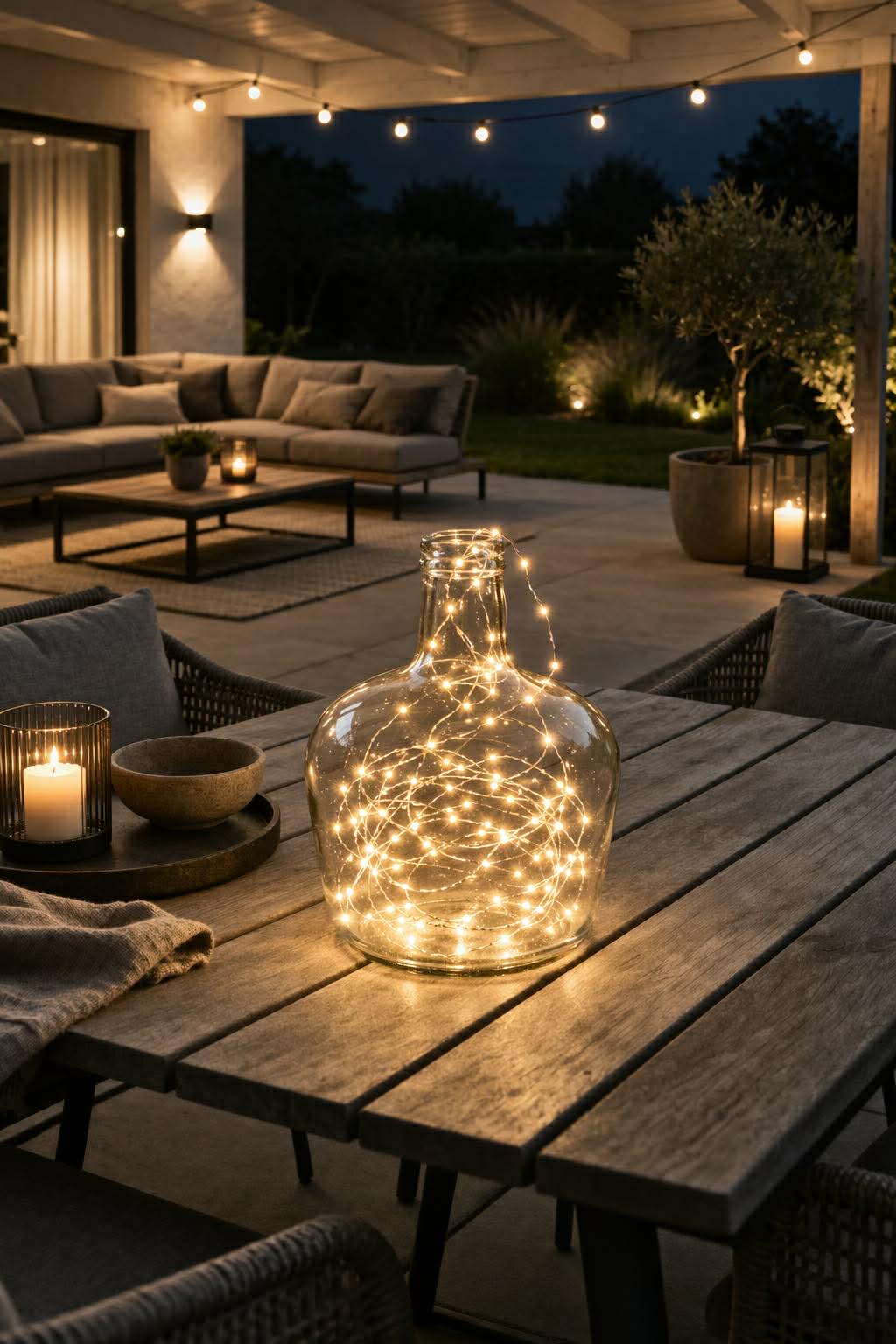 Vase aus recyceltem Glas