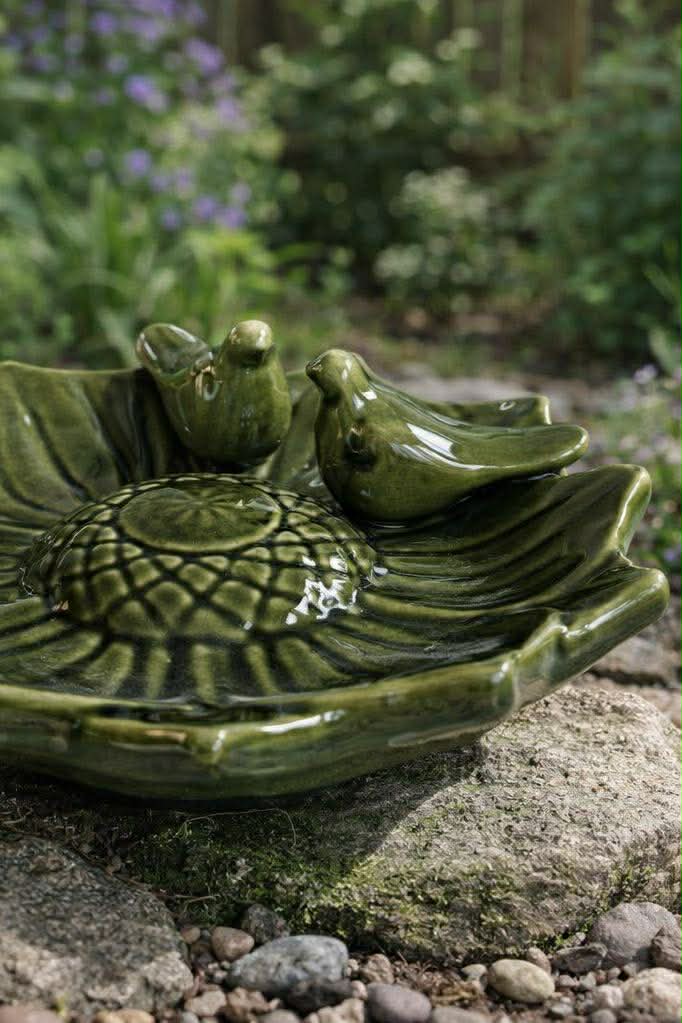 Schale mit Vögeln – Green