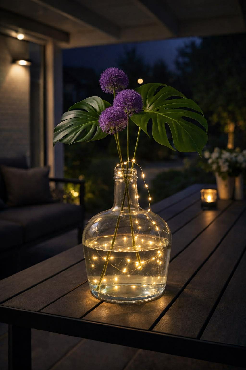 Vase aus recyceltem Glas