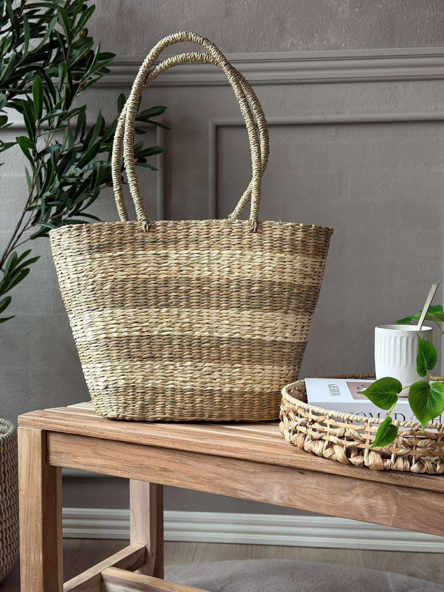 Shopper - Seegras-Streifen