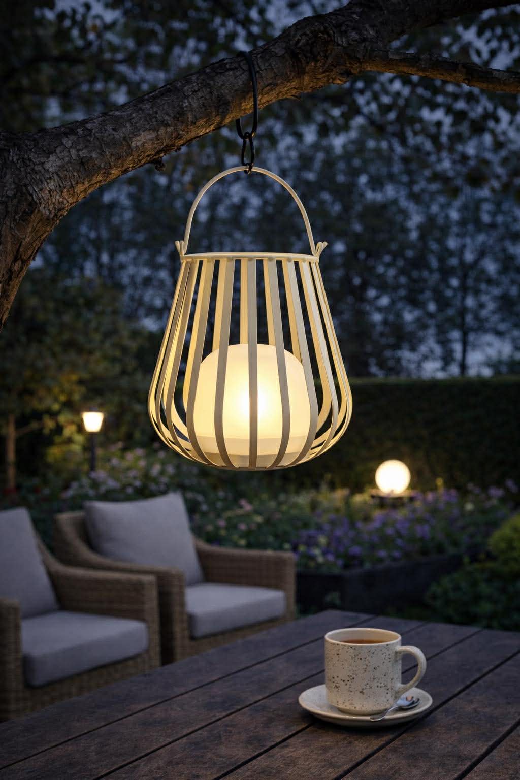 Laterne Alma – White