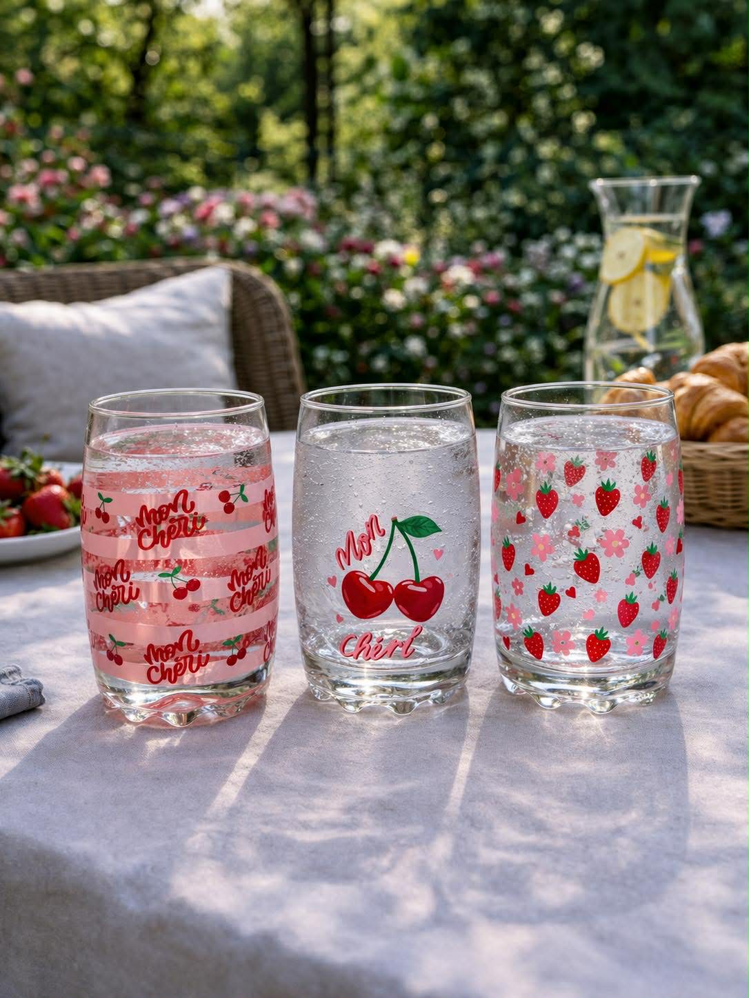 Glas Cherry – 3er-Set