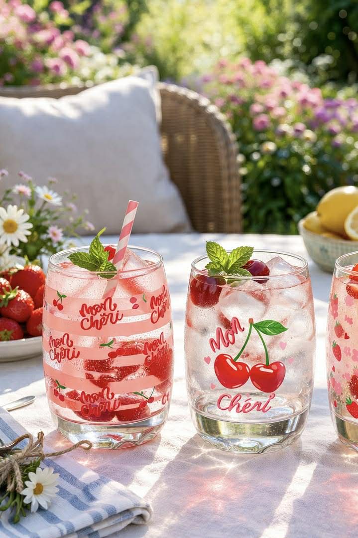 Glas Cherry – 3er-Set