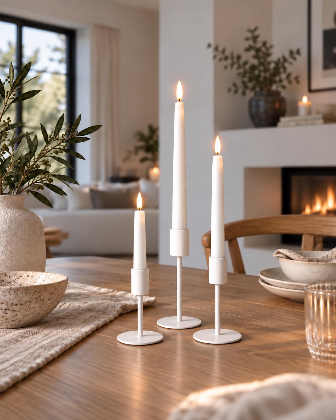 VIAMAJA Simple – White Set 3 Stück