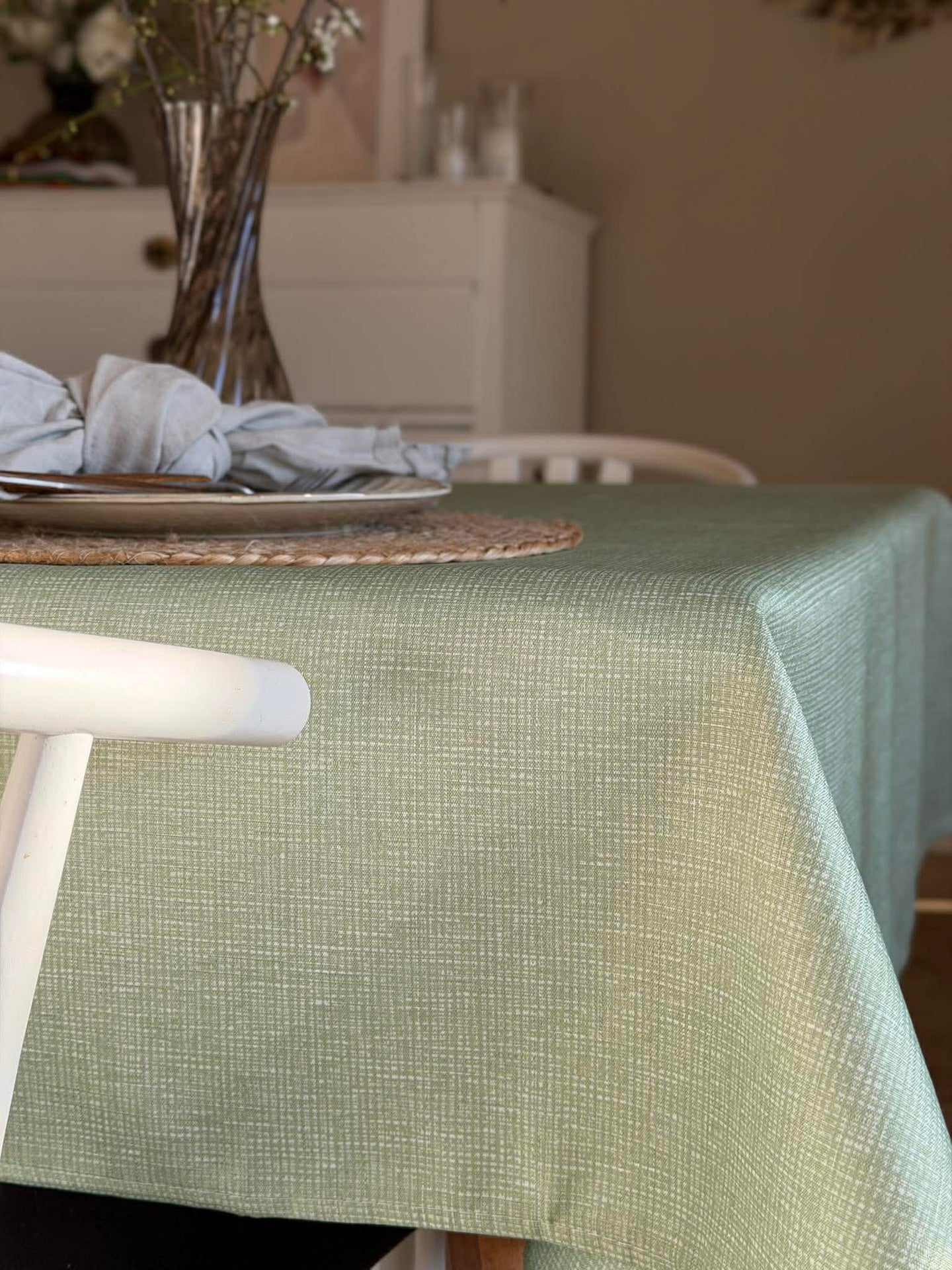 Wasserabweisende Tischdecke - Mint