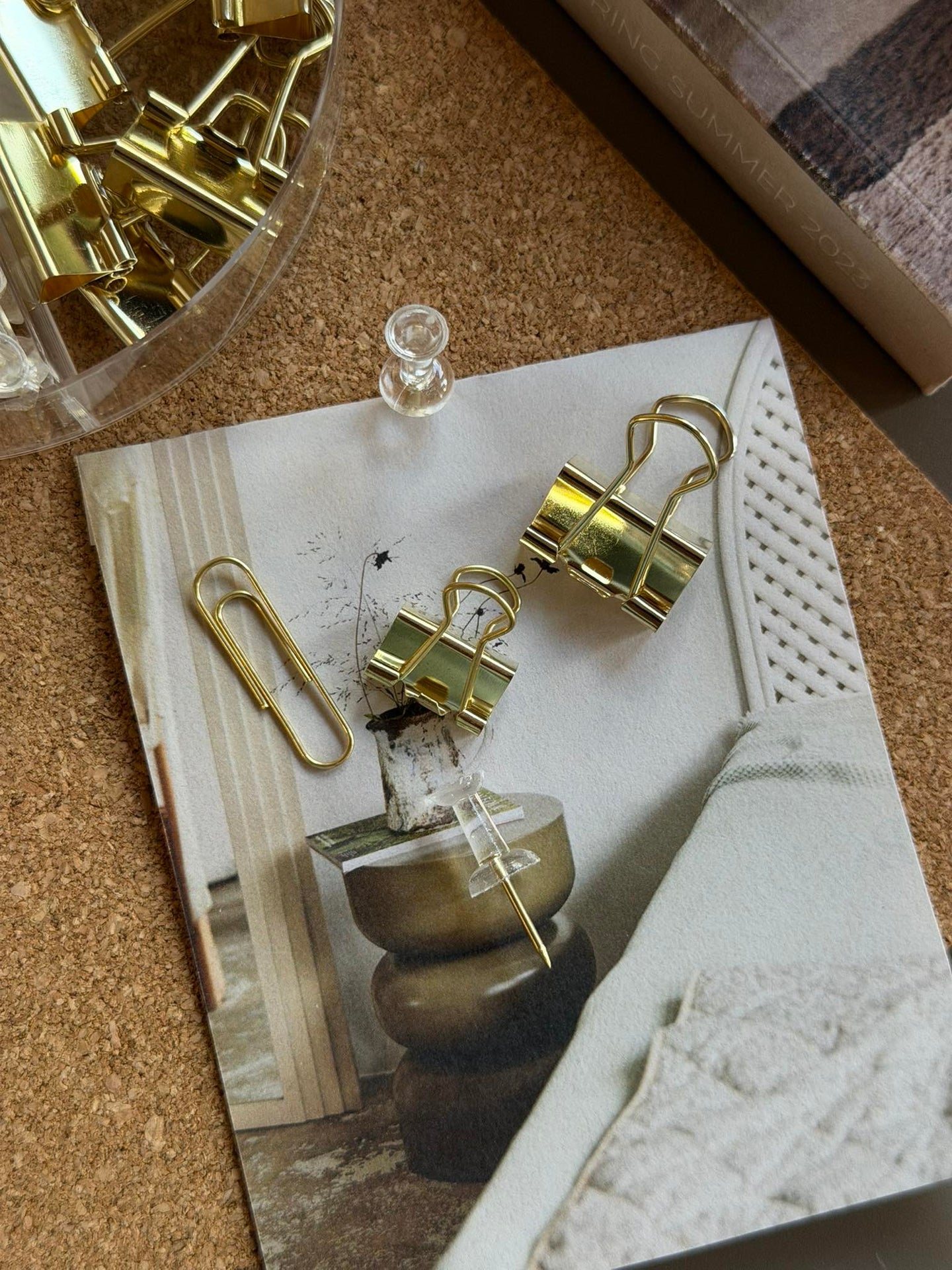 Büro-Set Gold