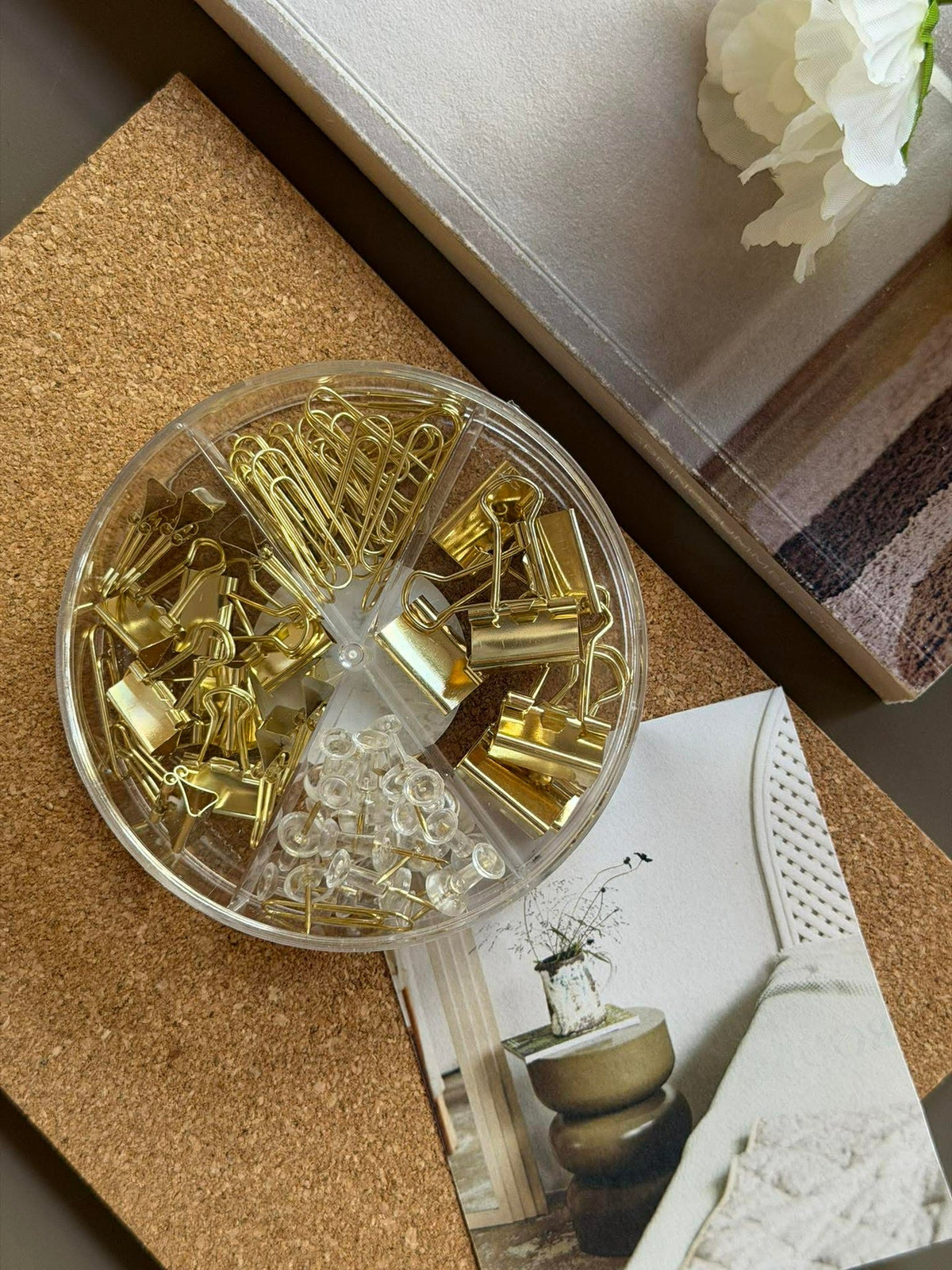 Büro-Set Gold
